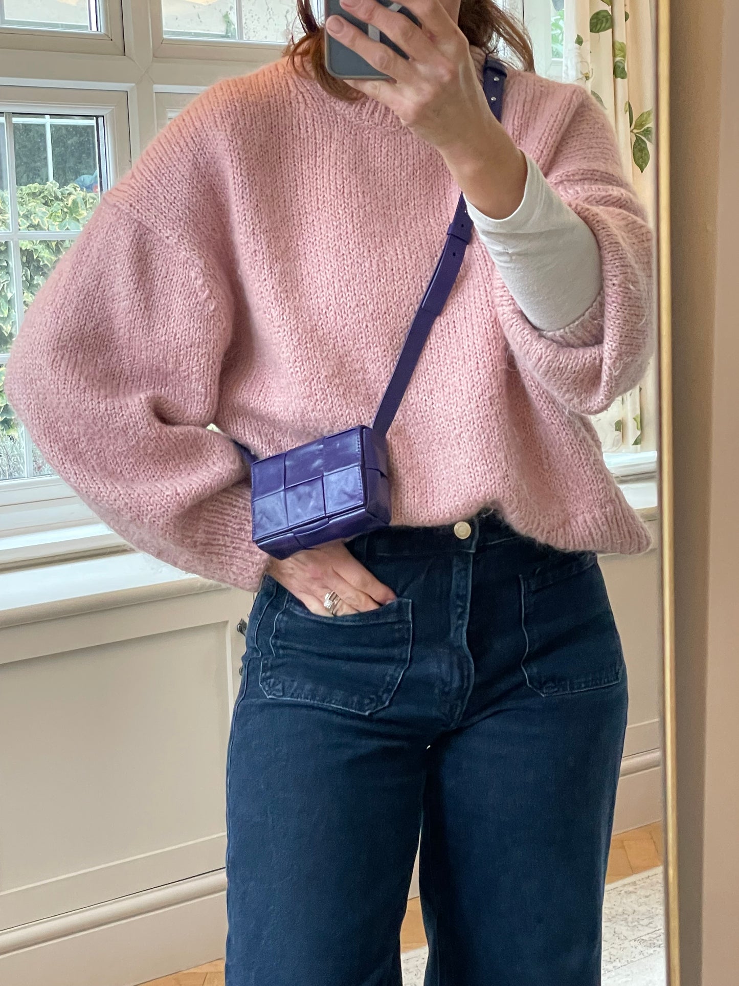 Preloved Bottega Veneta Paper Maxi Intreccio Cassette Crossbody Bag, Mini