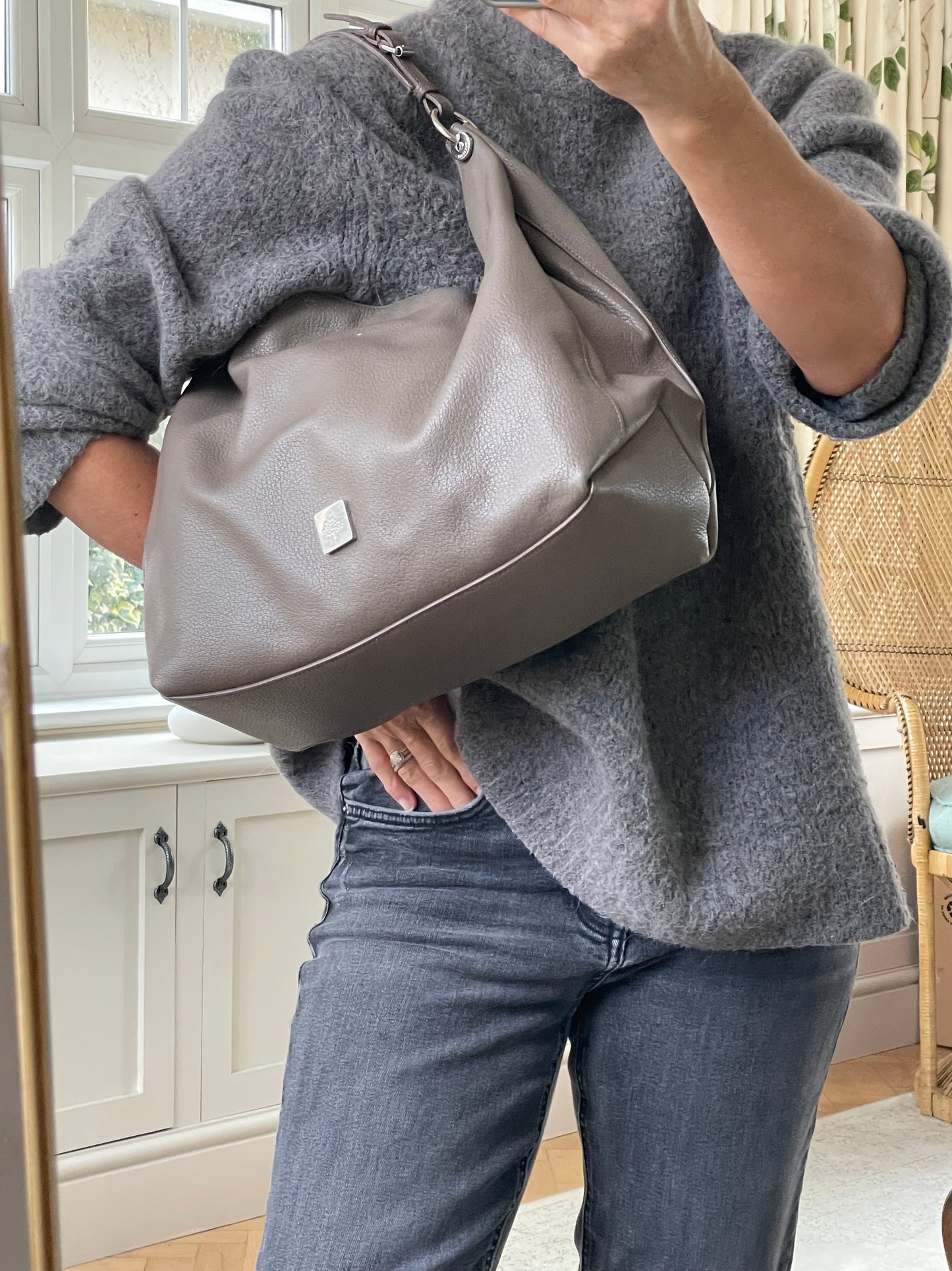Preloved Mulberry Freya Hobo Shoulder Bag