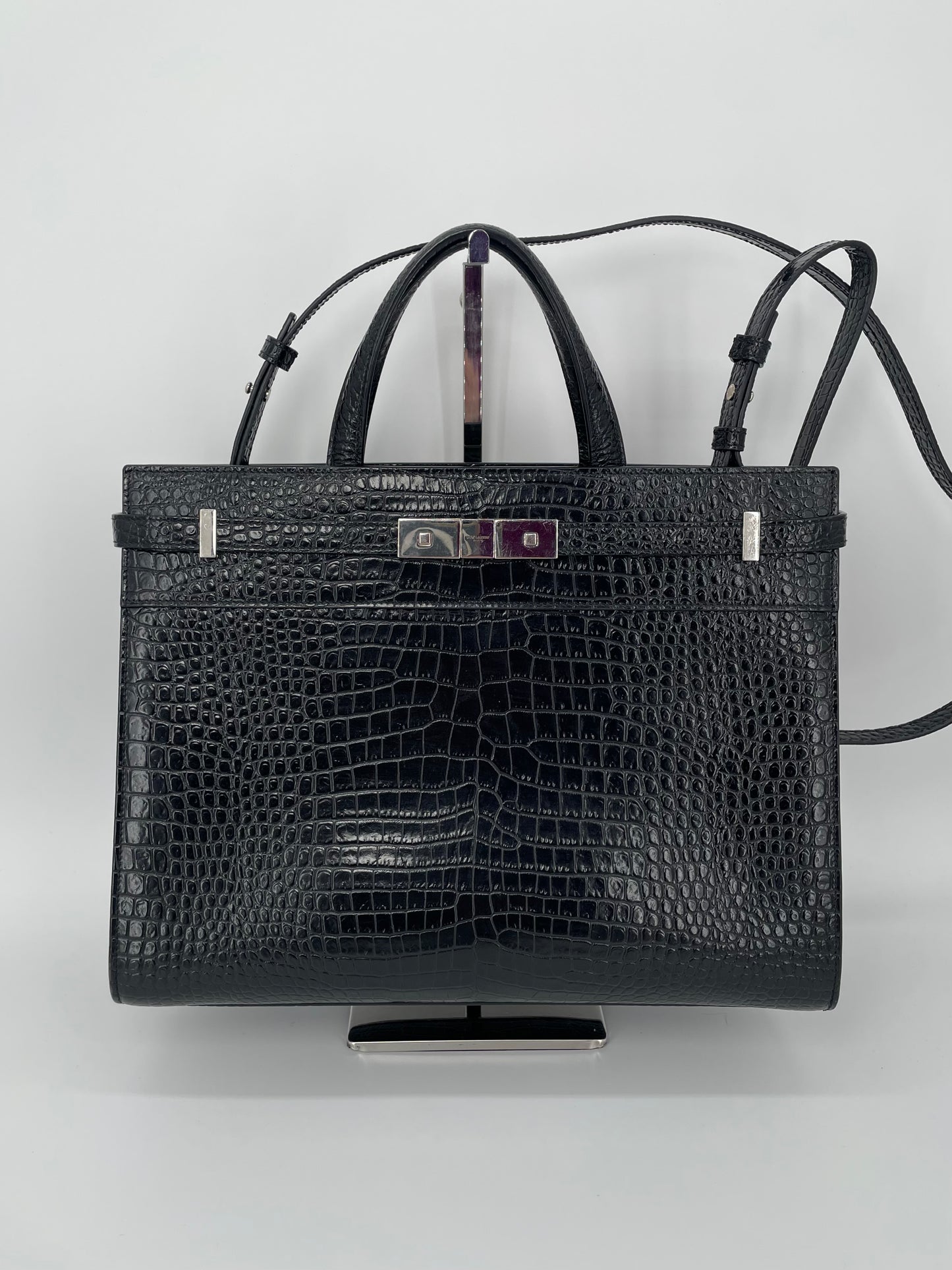 Preloved Saint Laurent Manhattan Tote Bag with Long Strap