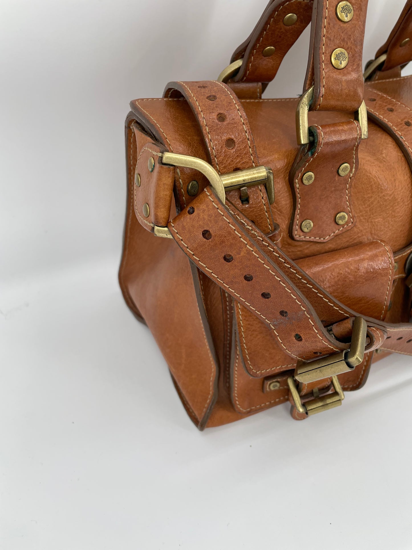 Preloved Mulberry Vintage Roxanne Satchel Shoulder Bag, Small