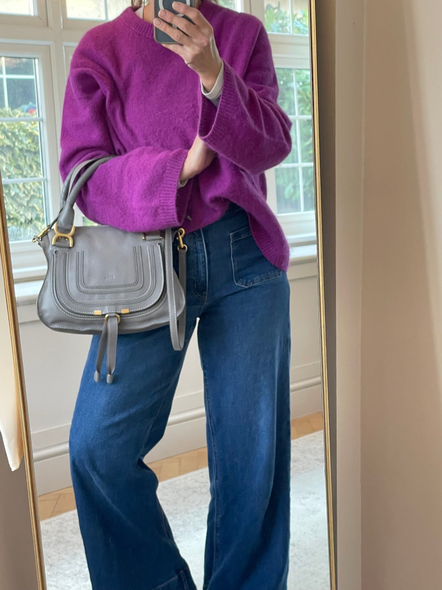 Preloved Chloe Marcie Satchel Bag with Long Strap, Small