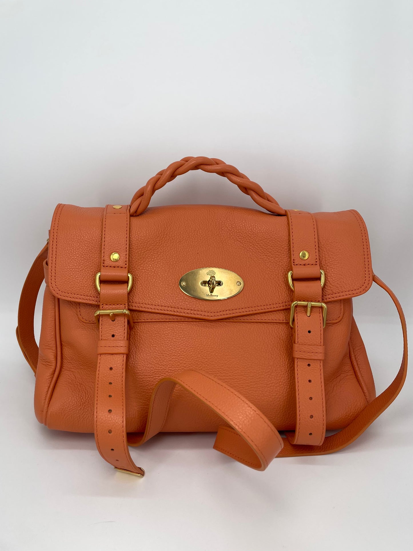 Preloved Mulberry Alexa Satchel Bag, Regular