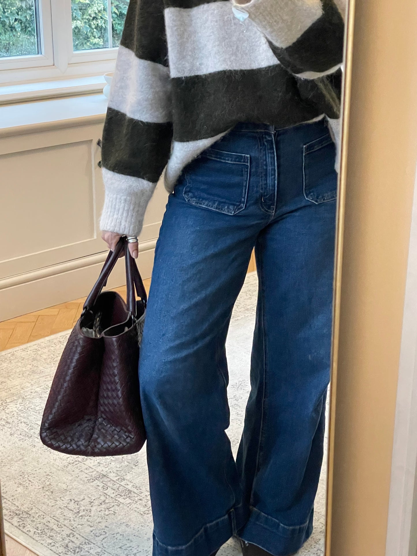 Preloved Bottega Veneta Milano Tote Bag, Medium