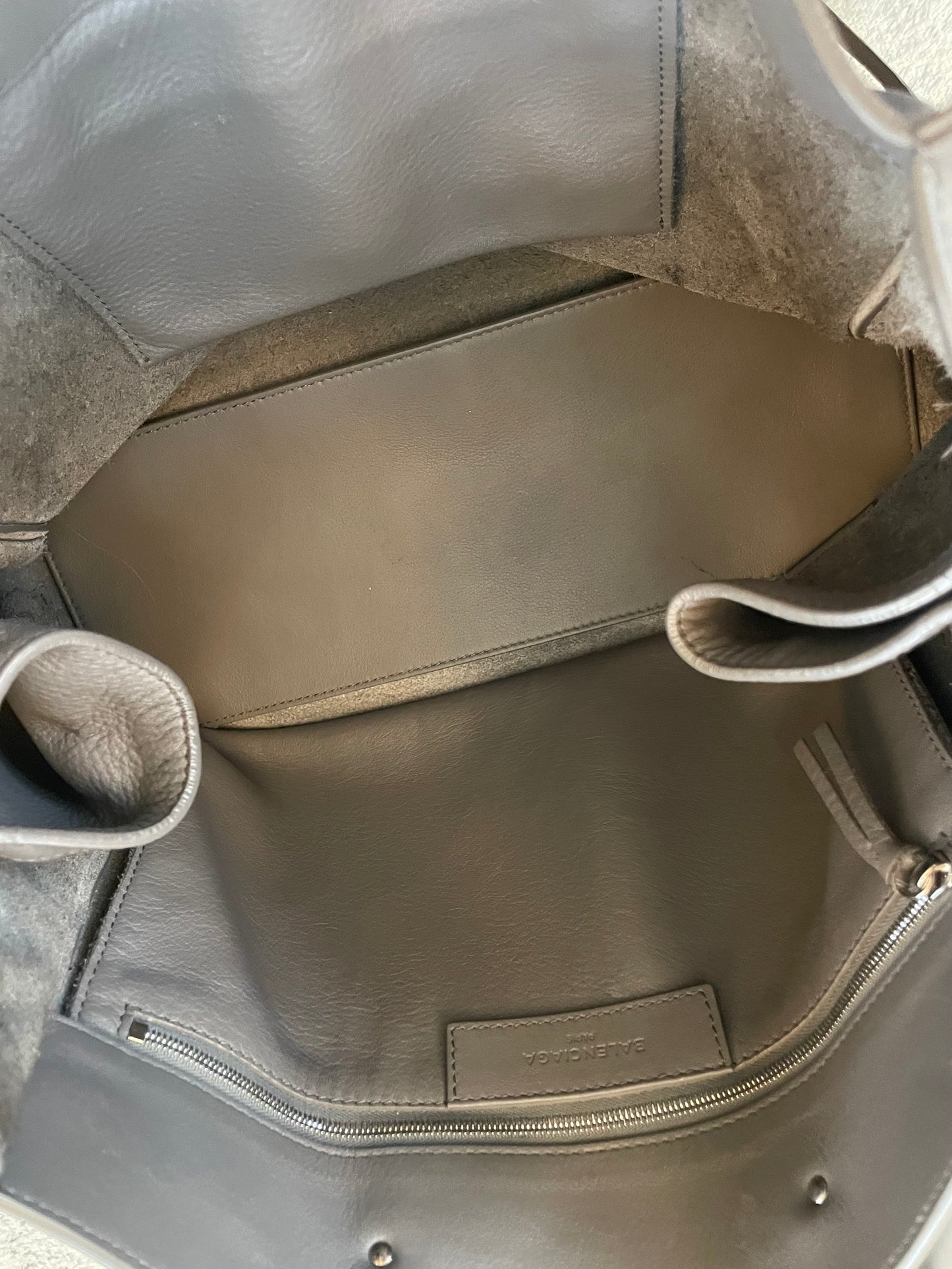 Preloved Balenciaga Papier Side Zip Tote, Medium