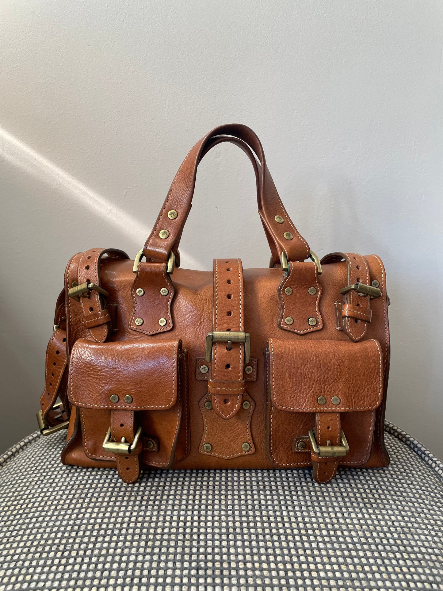 Preloved Mulberry Vintage Roxanne Satchel Shoulder Bag, Small