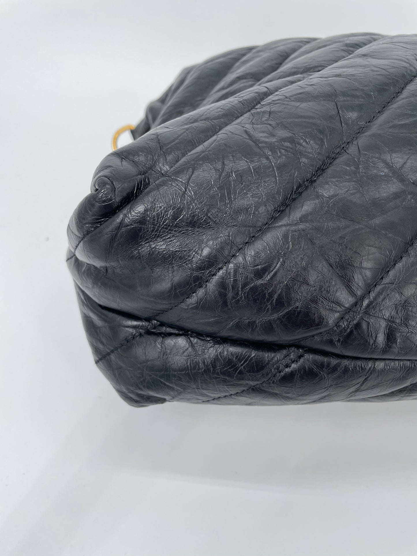 Preloved Balenciaga Quilted Crush Shoulder Bag, Medium