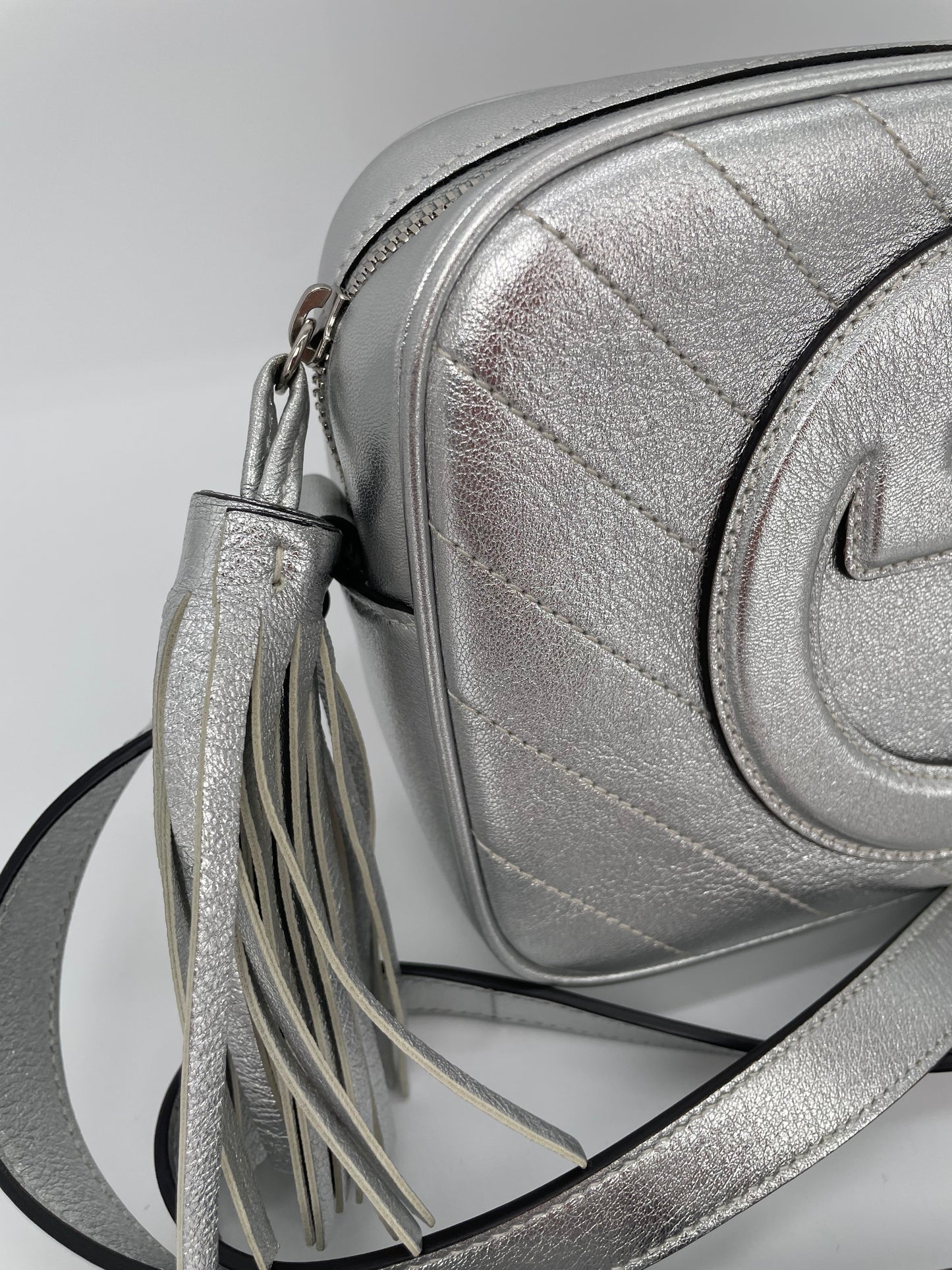Preloved Gucci Blonde Crossbody Bag, Small
