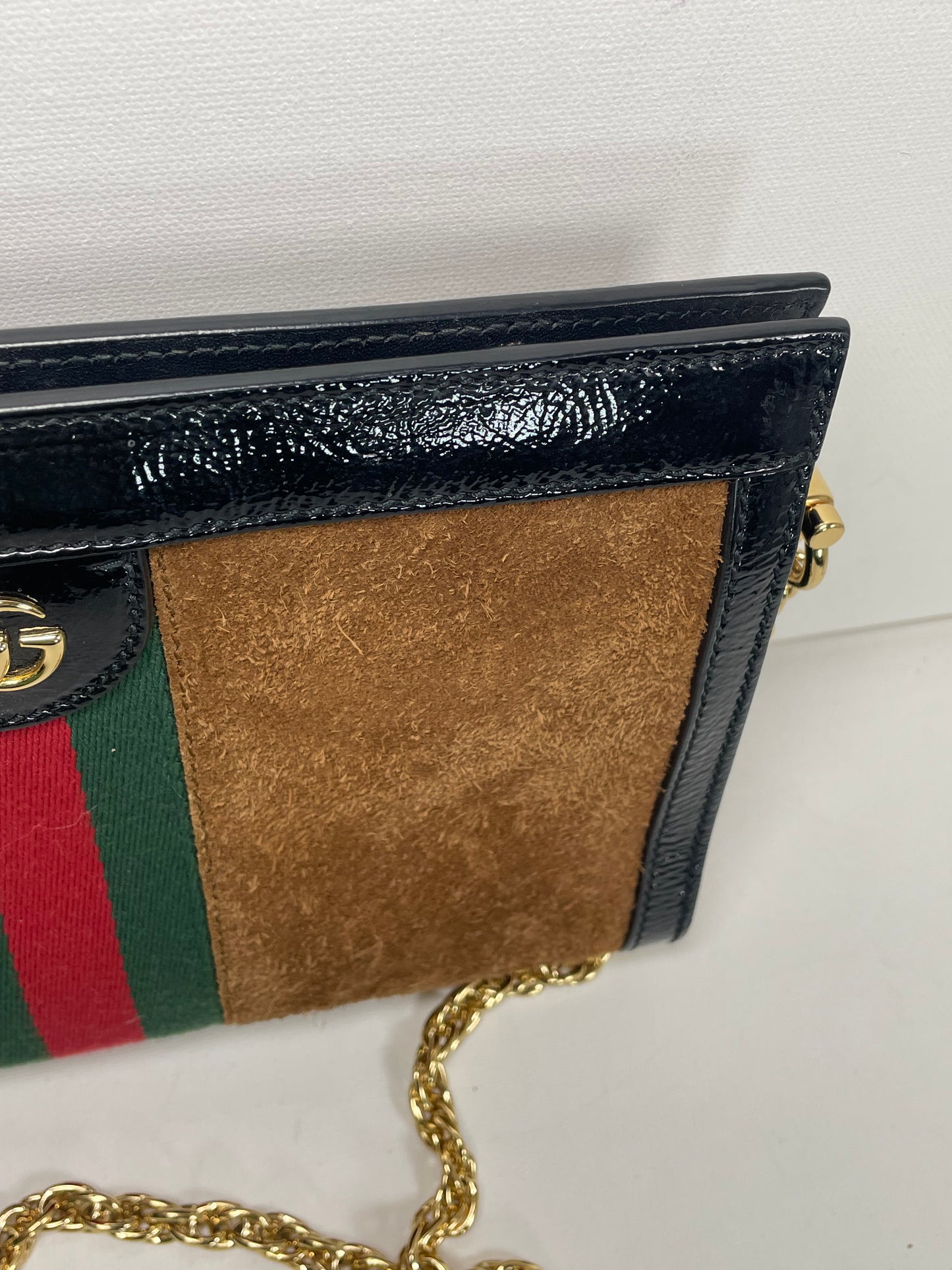 Preloved Gucci GG Web Ophidia Shoulder Bag, Small