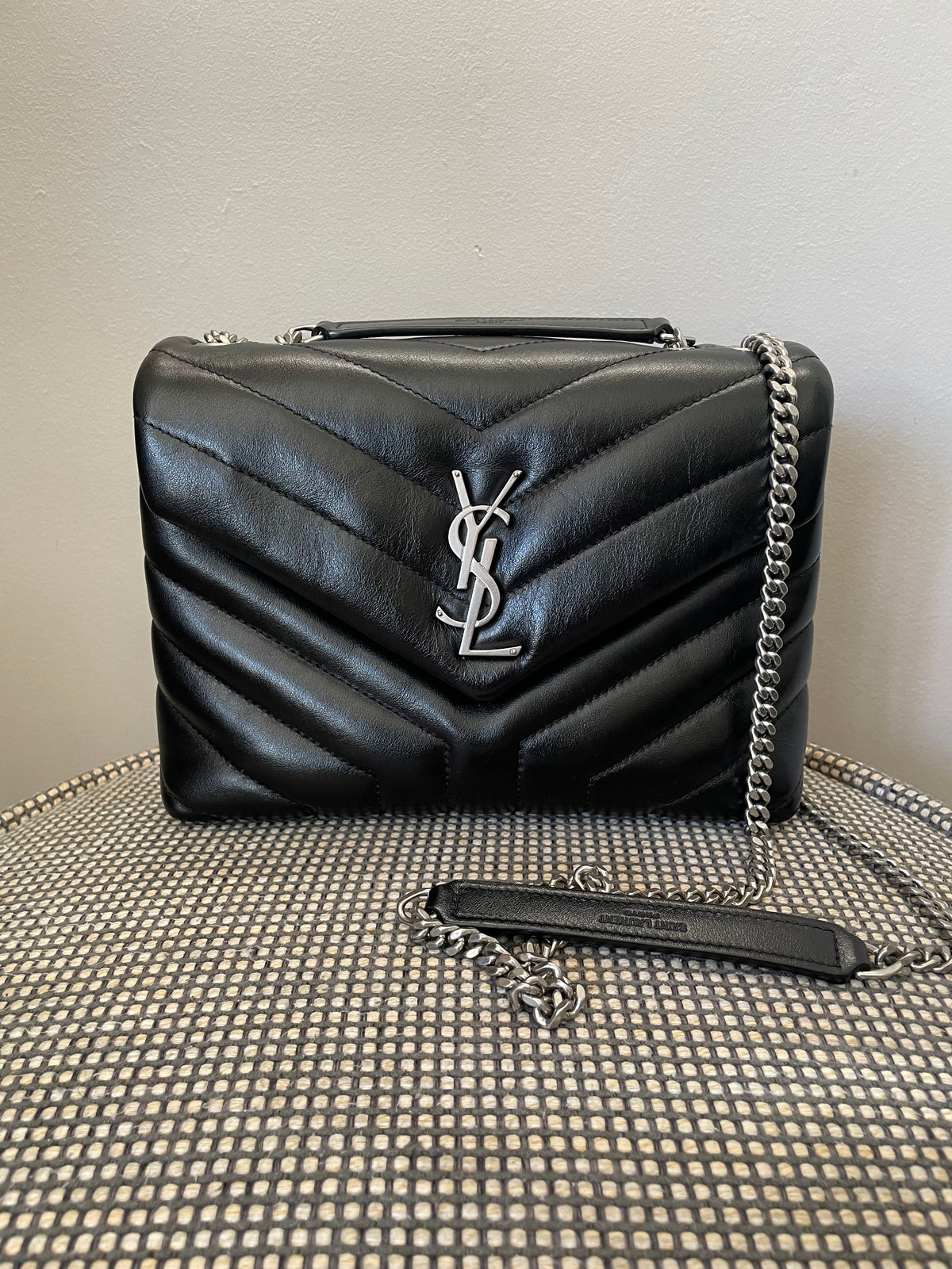 Preloved Yves Saint Laurent  ‘Y’ Quilted Lou Lou Shoulder  Bag, Small