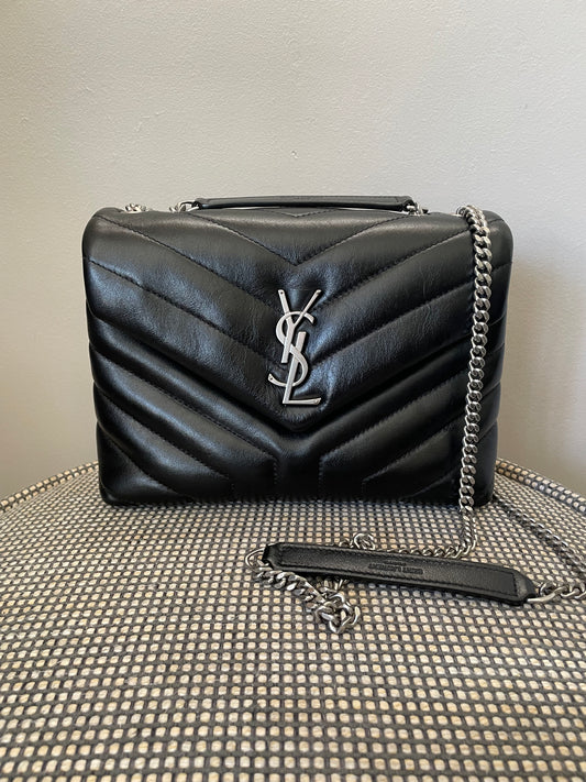 Preloved Yves Saint Laurent  ‘Y’ Quilted Lou Lou Shoulder  Bag, Small