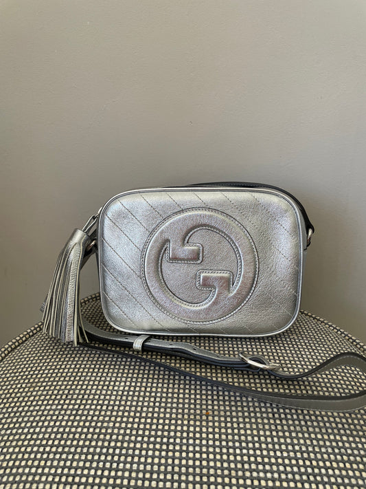 Preloved Gucci Blonde Crossbody Bag, Small