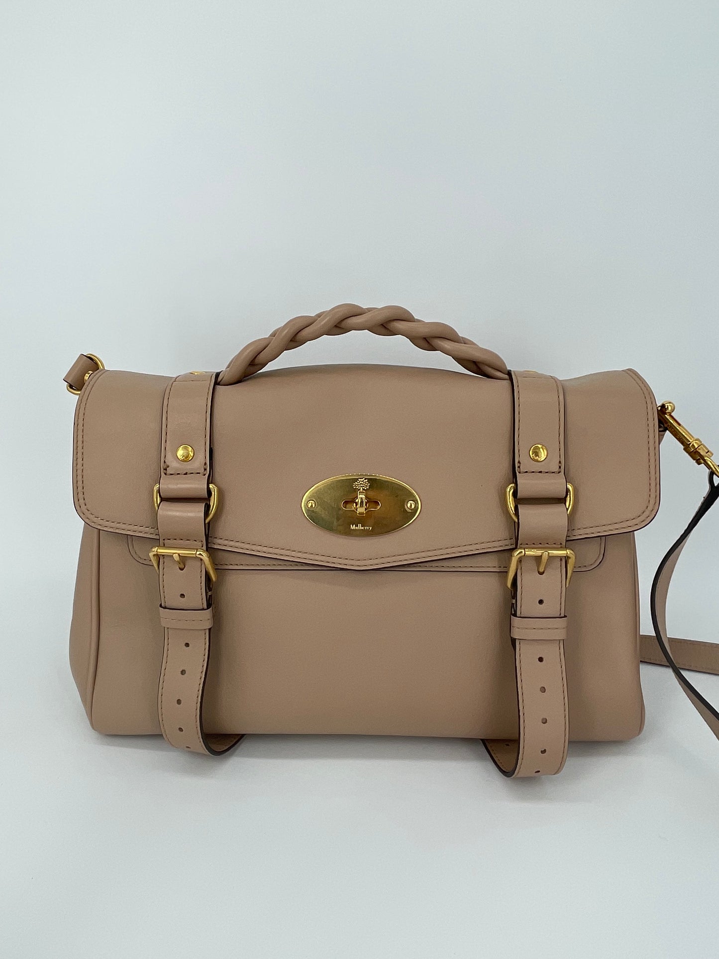 Preloved Mulberry Alexa Satchel Bag, Regular