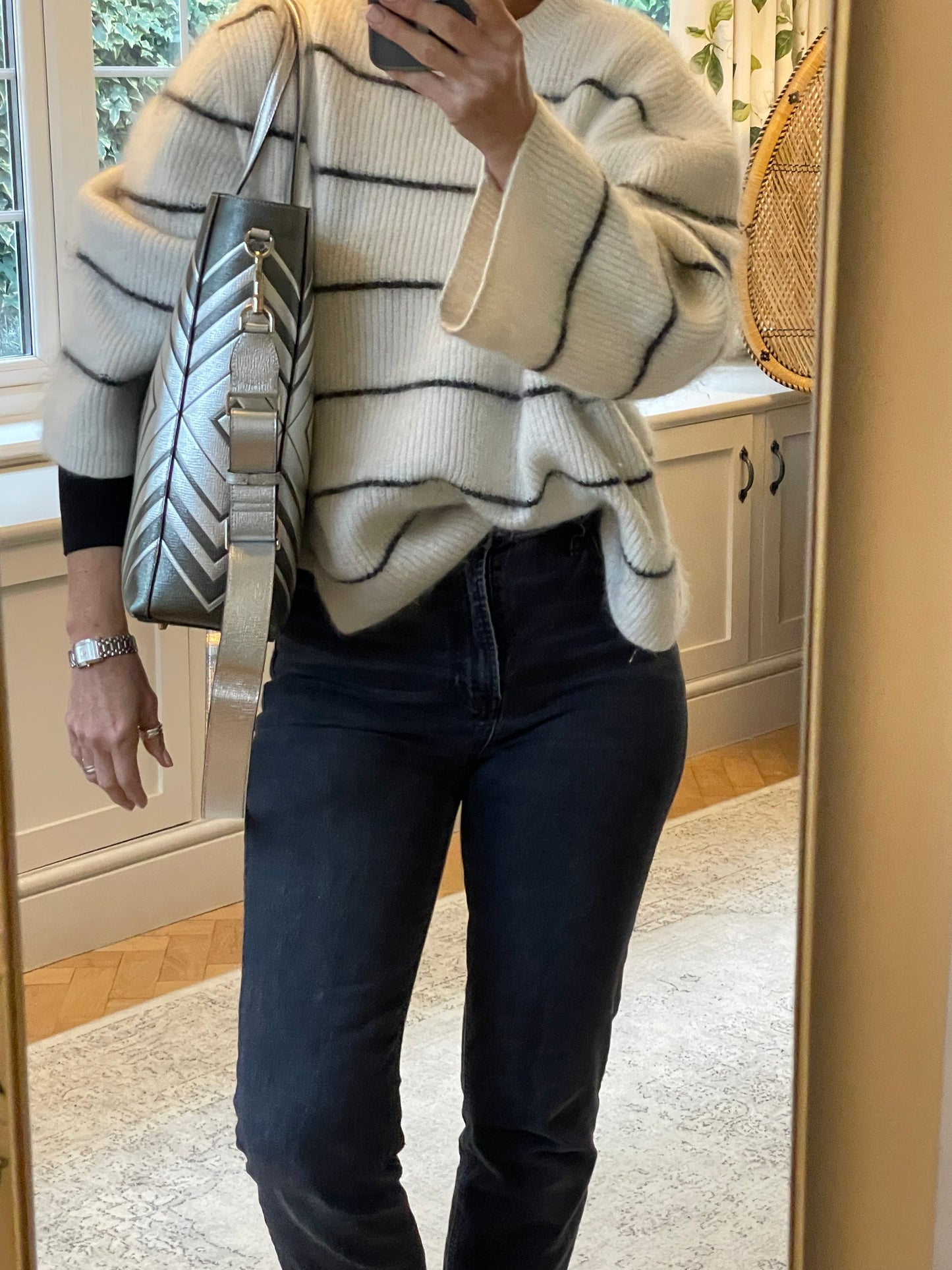 Preloved Anya Hindmarch Ebury Shopping Tote Bag