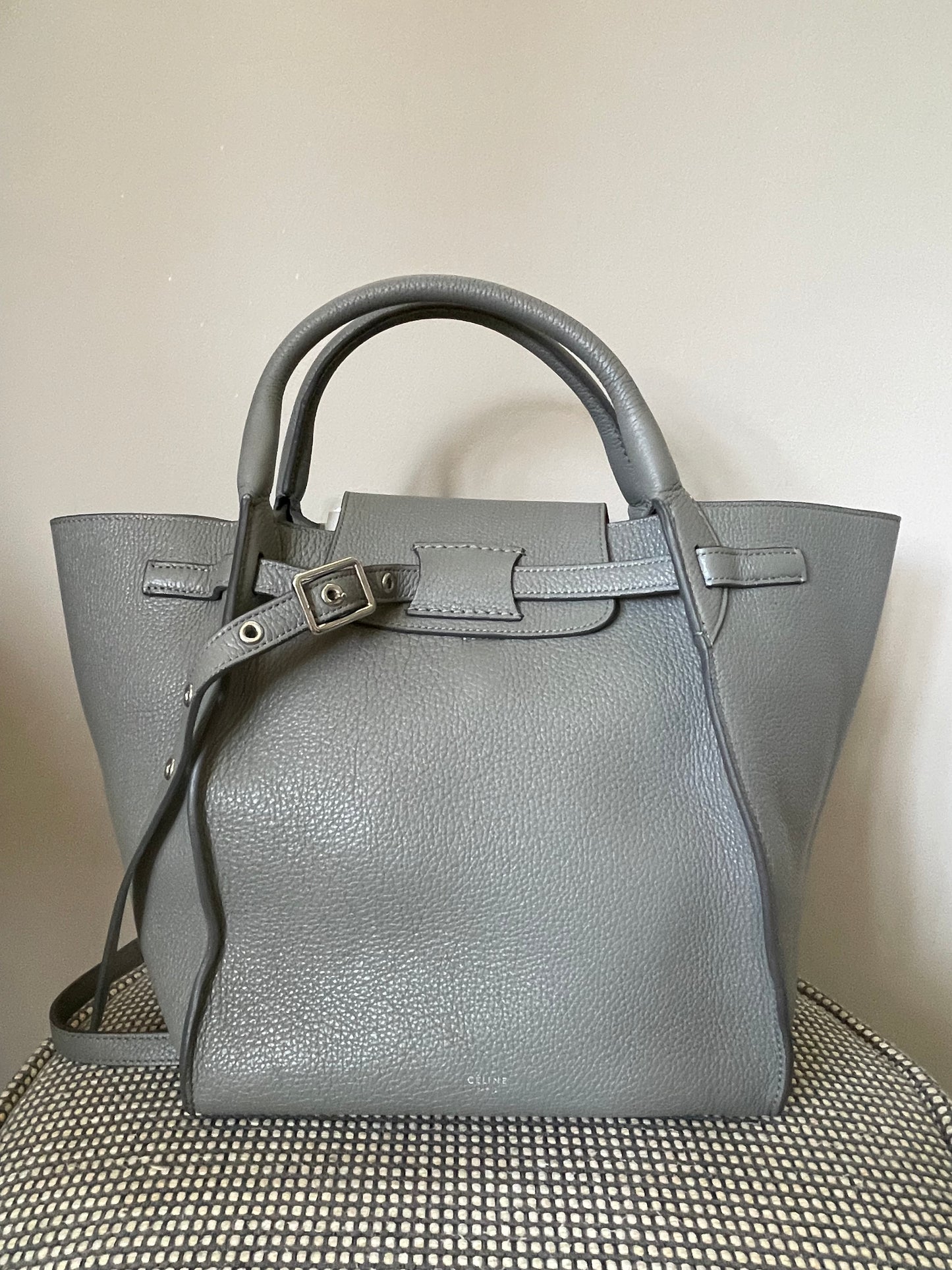 Preloved Celine Big Bag Tote Bag with Shoulder Strap, Small