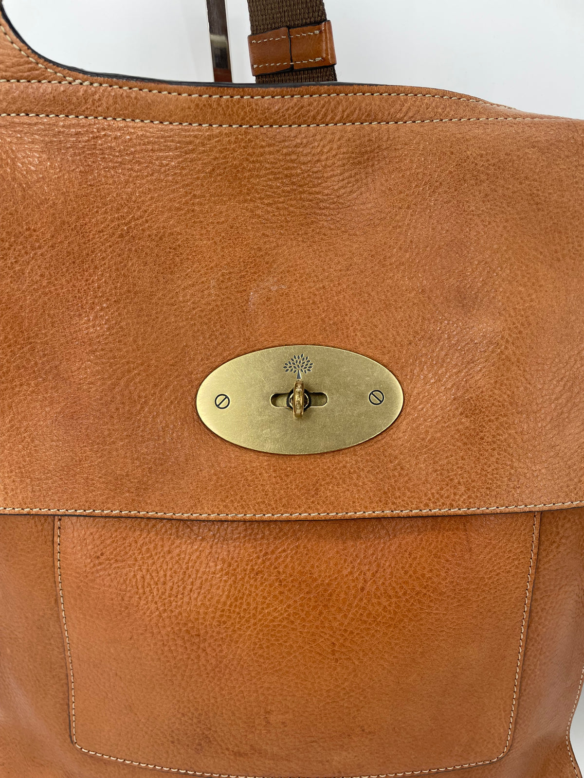 Preloved Mulberry Antony Messenger Crossbody Bag, Large