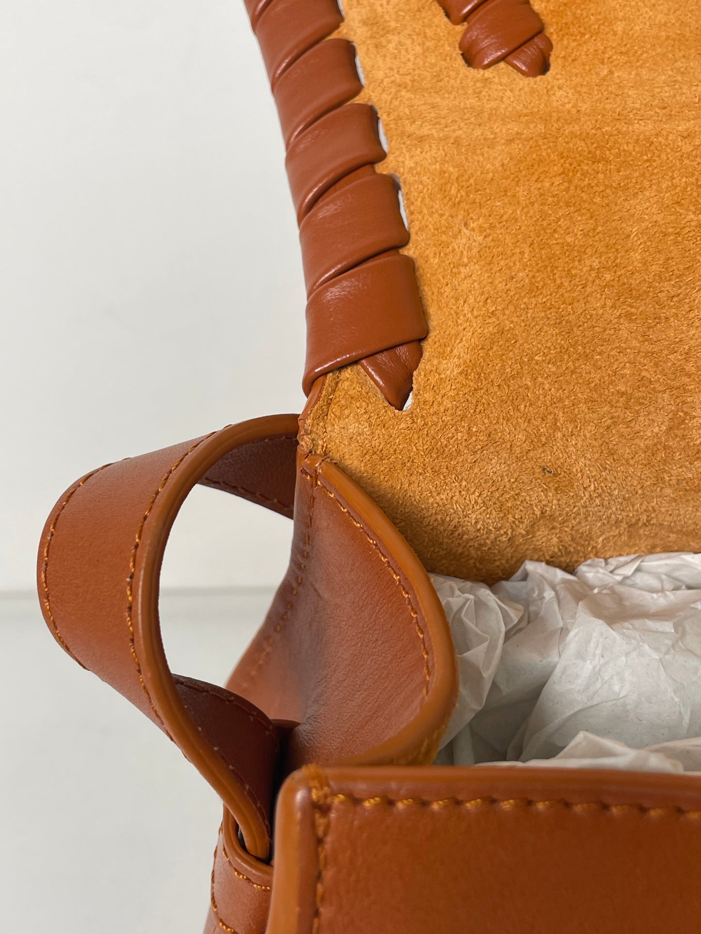 Preloved Chloe Marcie Oversized Stitched Crossbody Bag, Small