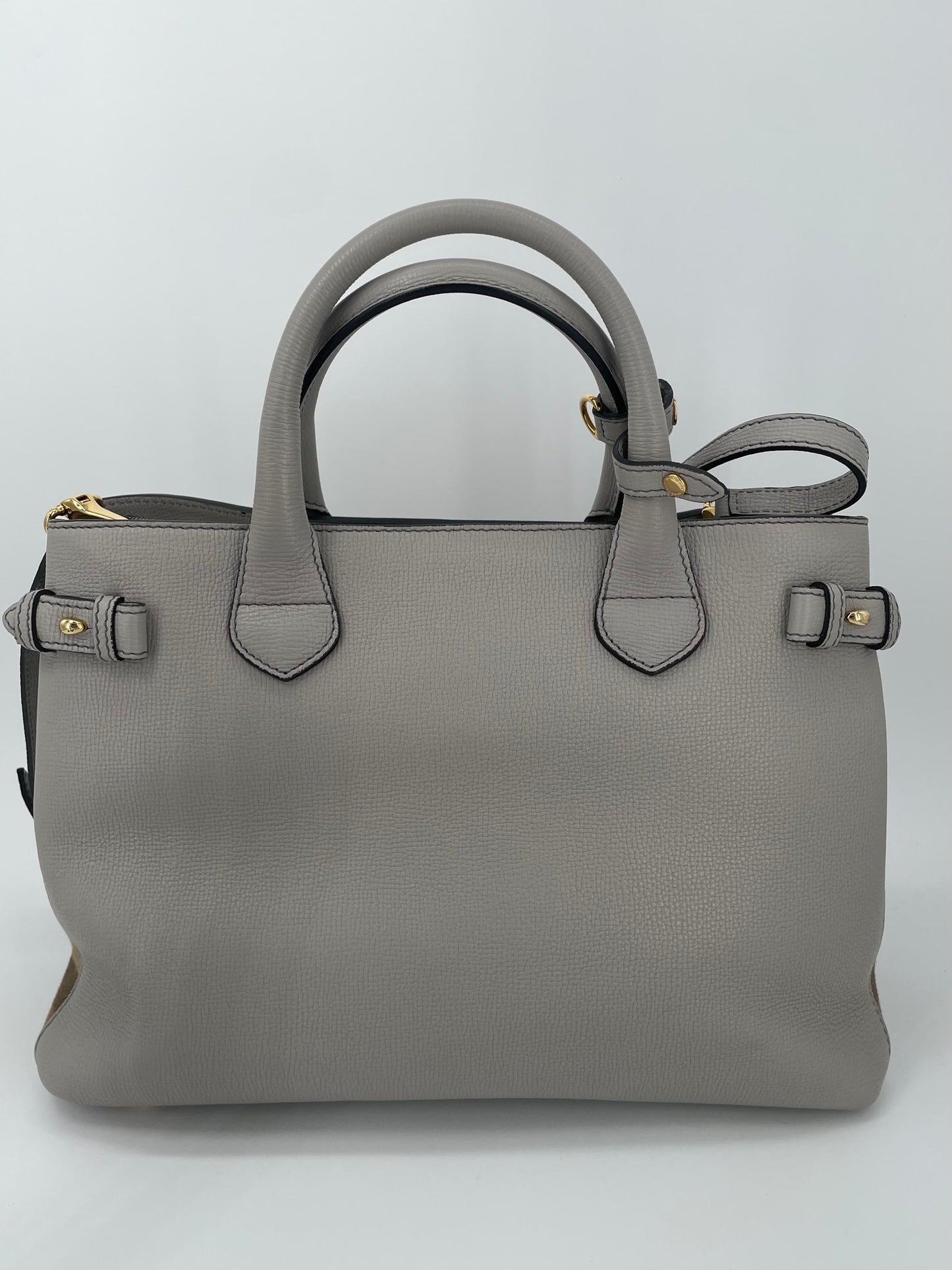 Preloved Burberry Banner Two Way Tote Bag, Medium