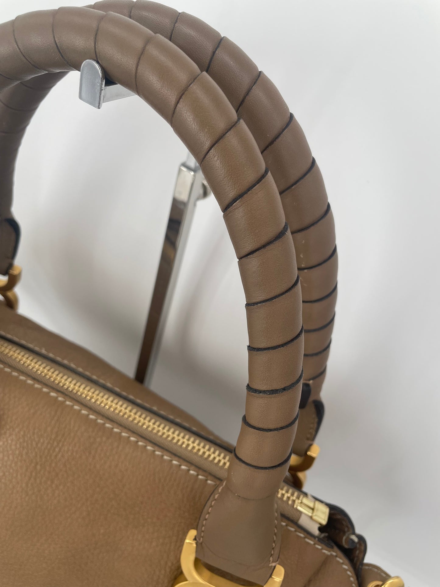 Preloved Chloe Marcie Satchel Bag with long strap, Medium