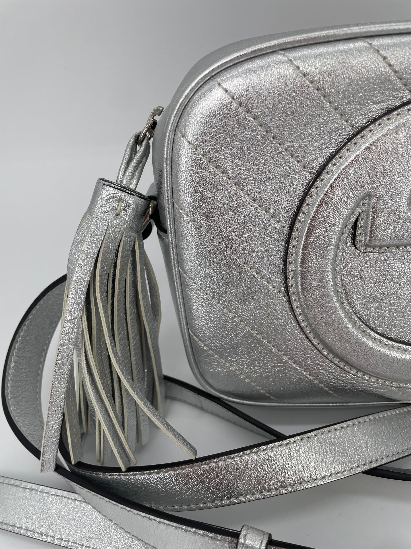 Preloved Gucci Blonde Crossbody Bag, Small