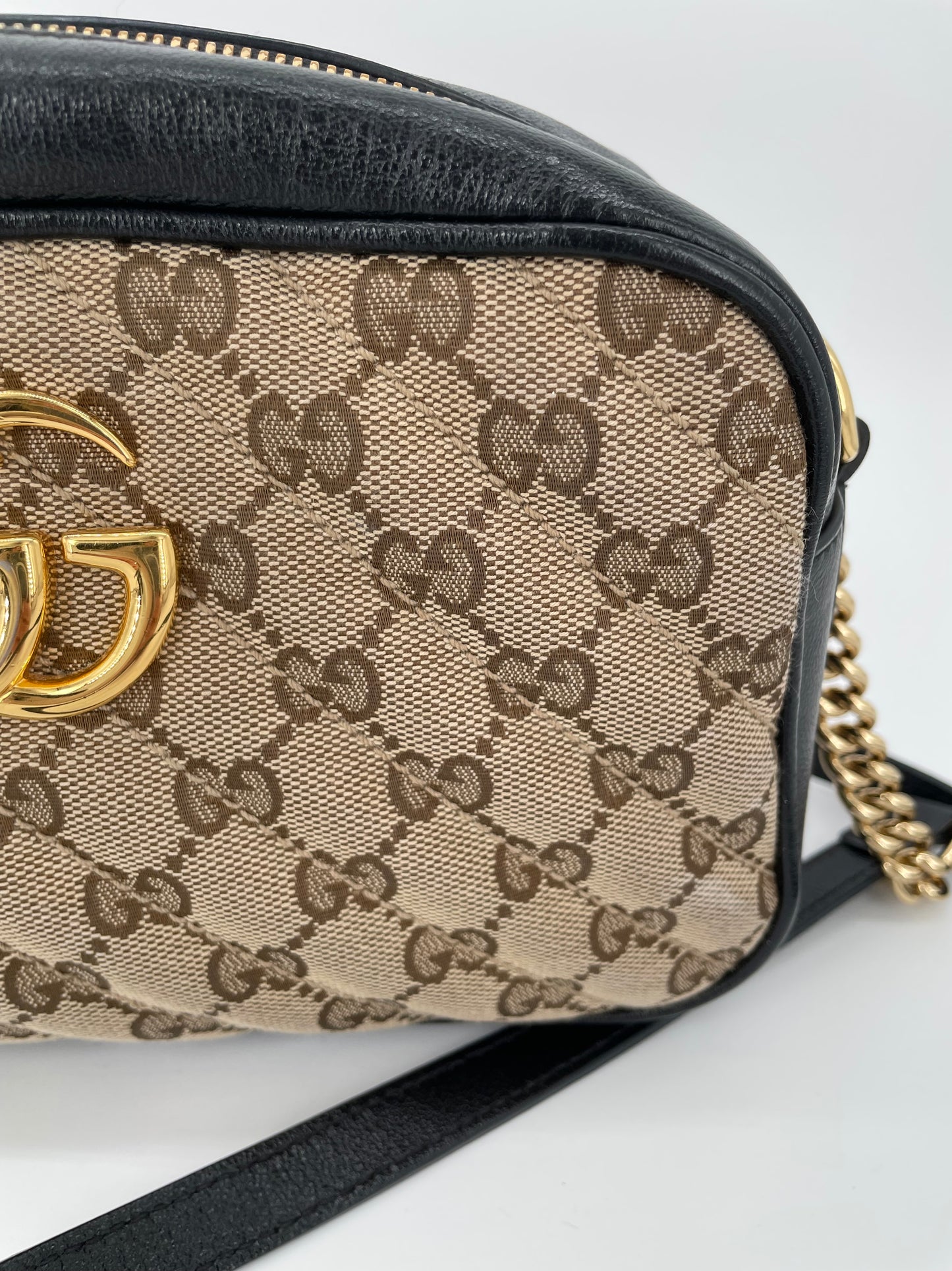 Preloved Gucci Matelasse Diagonal GG Marmont Bag, Small