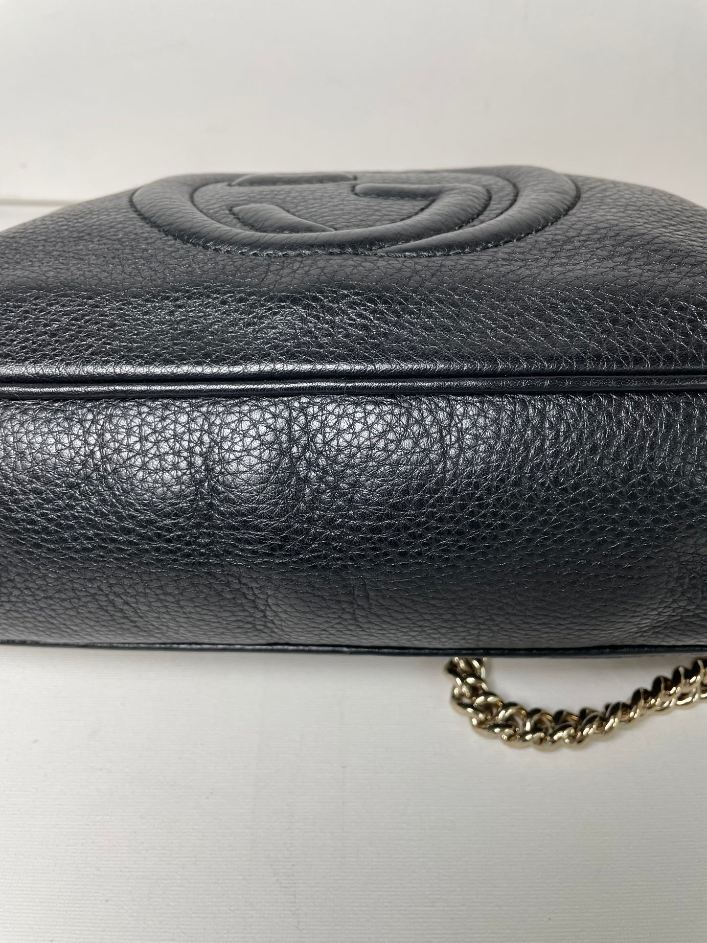 Preloved Gucci Chain Bowling Bag, Small
