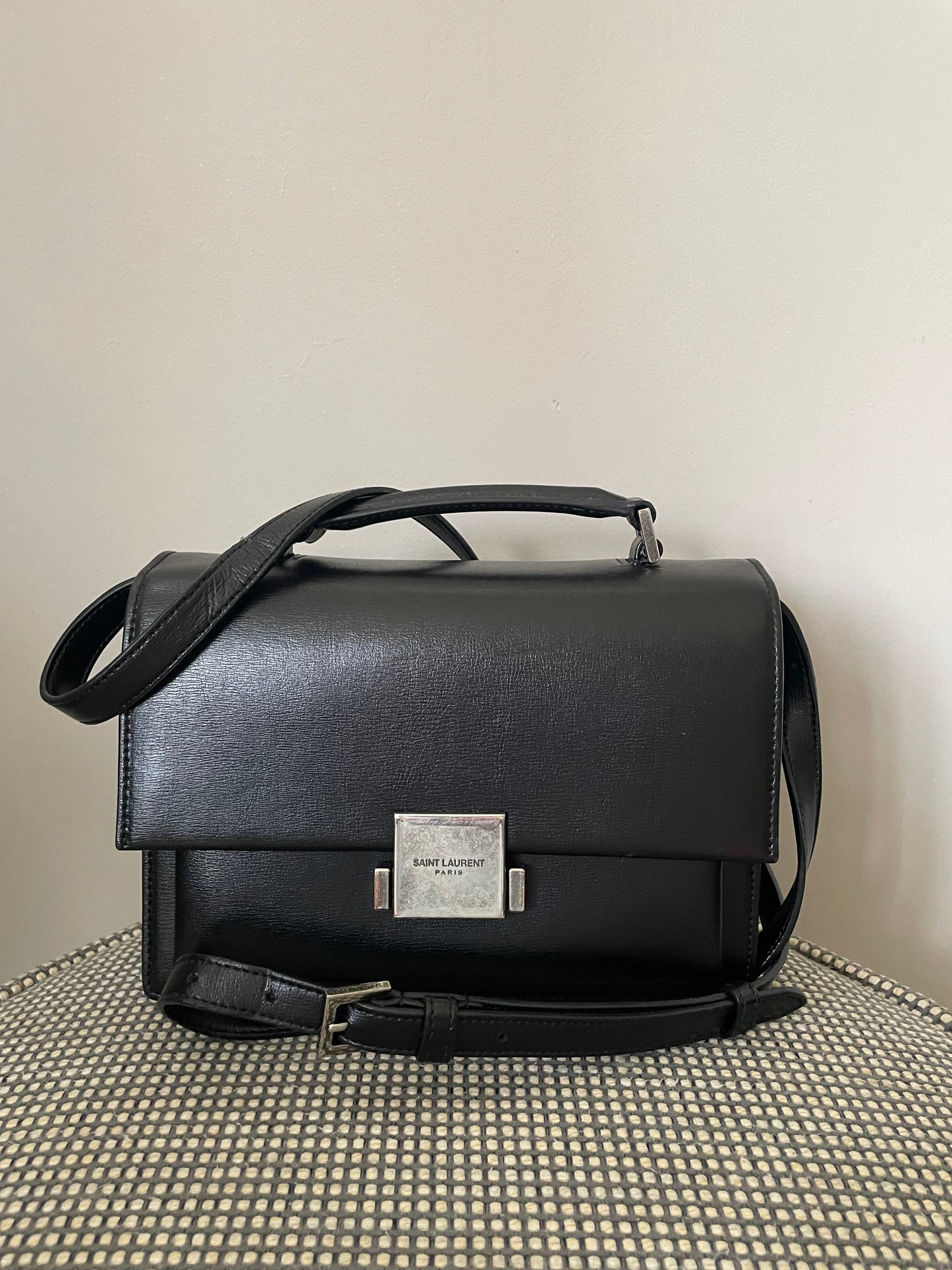 Preloved Saint Laurent Bellechasse Satchel Bag with Long Strap