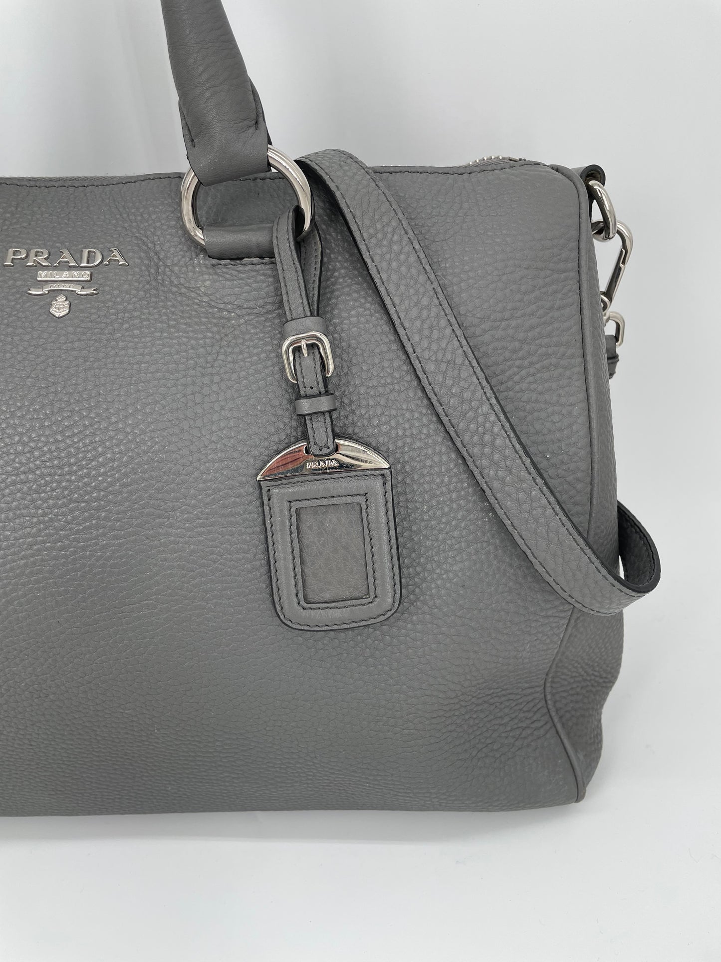 Preloved Prada Vitello Phenix Two Way Tote Bag, Large