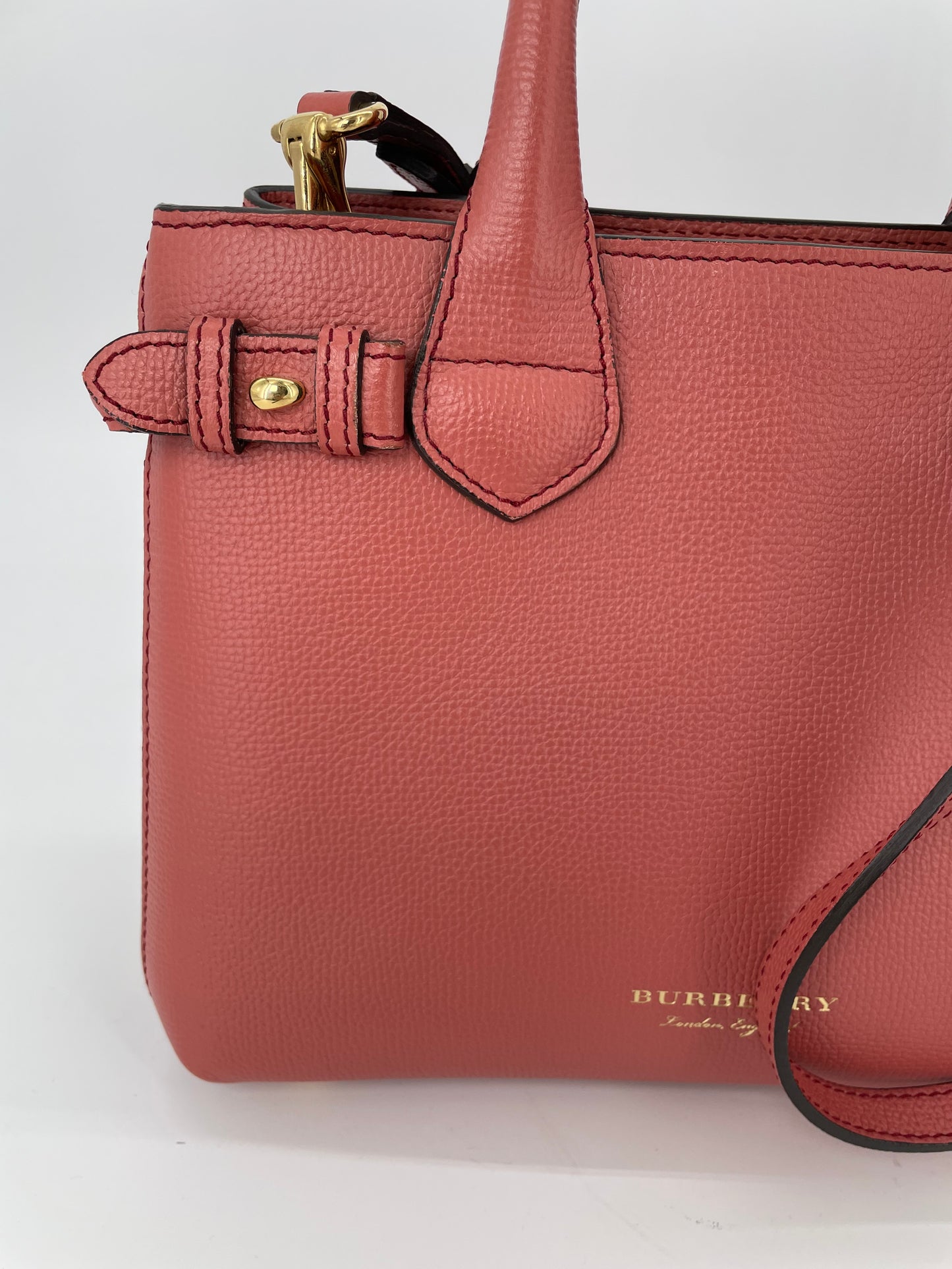Preloved Burberry Banner Two Way Tote Bag, Small