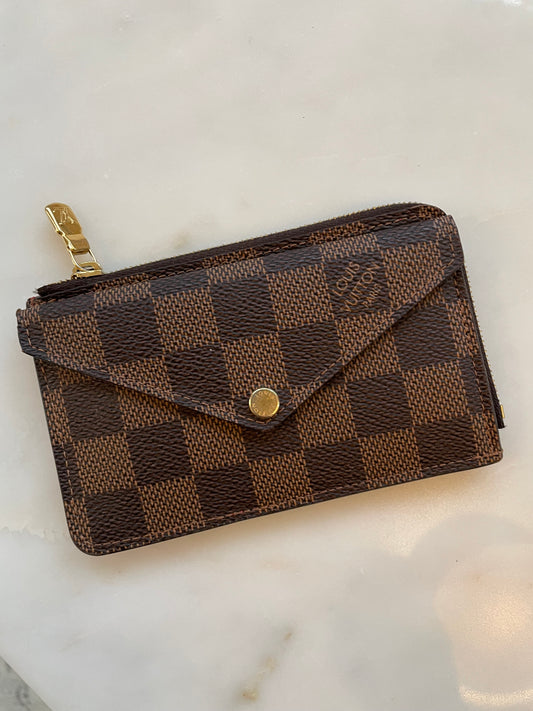 Preloved Louis Vuitton Damier Ebene Recto Verso Card Holder