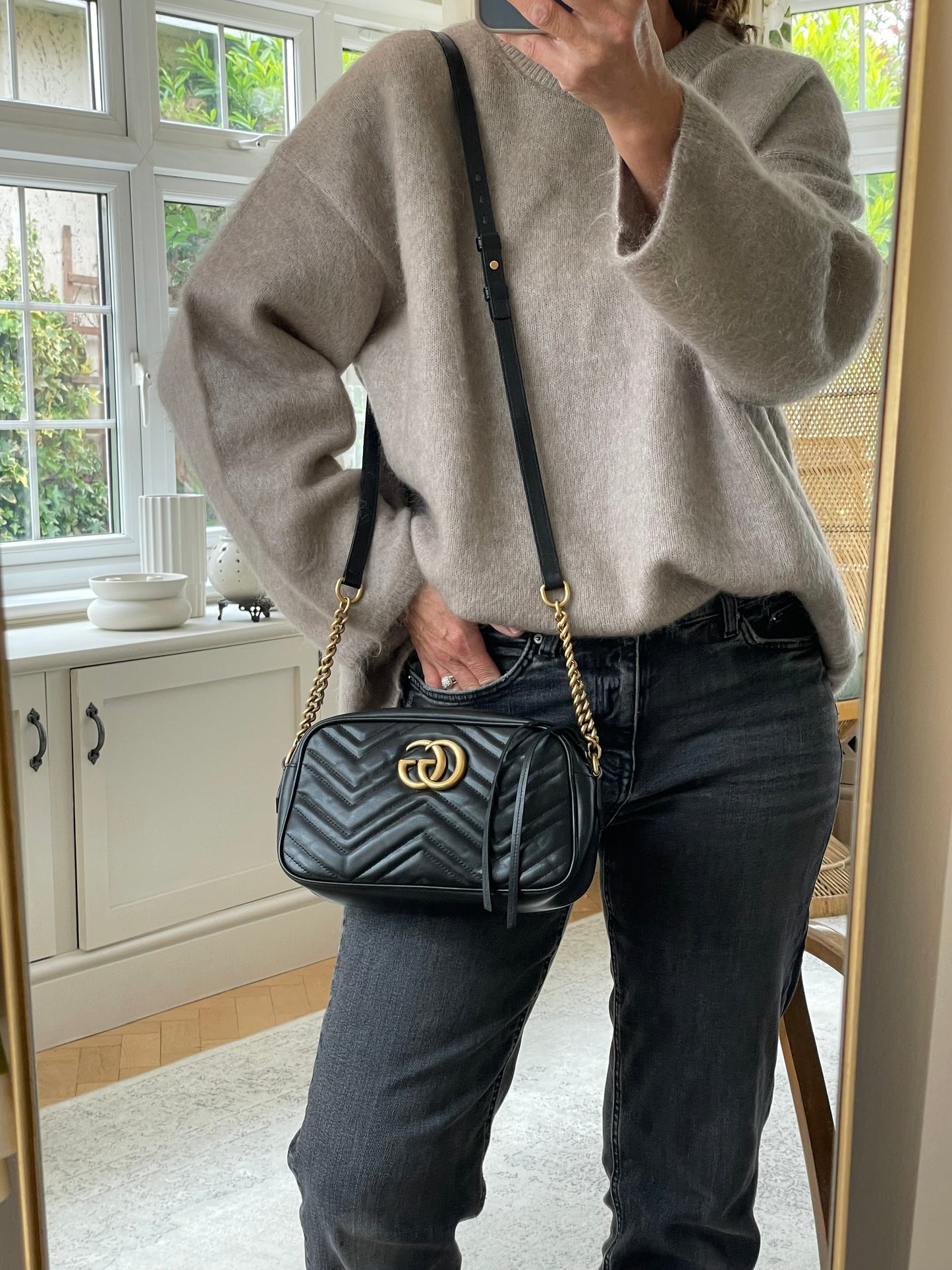 Preloved Gucci Marmont Shoulder Bag, Small
