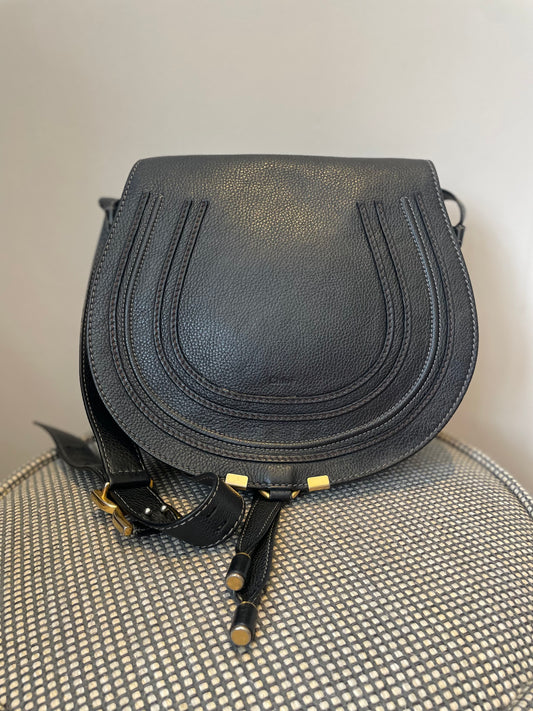 Preloved Chloe Marcie Satchel Crossbody Bag, Medium