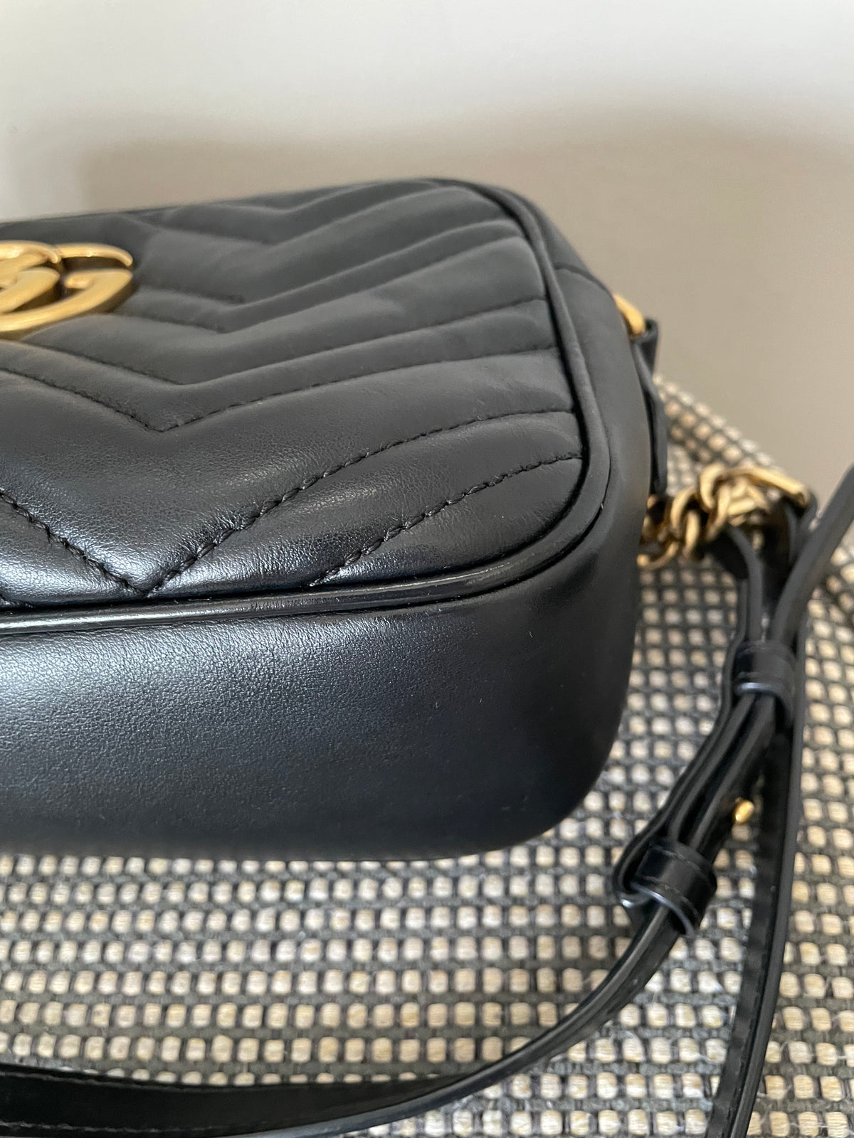Preloved Gucci Marmont Shoulder Bag, Small