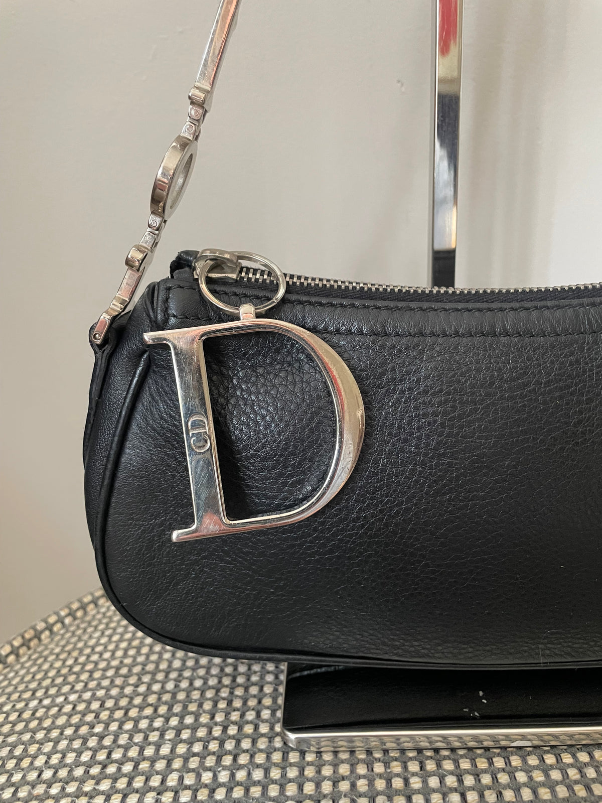 Preloved Christian Dior D-Charm Pochette Shoulder Bag