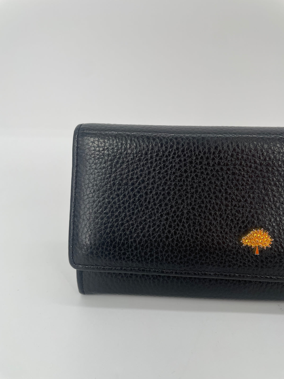 Preloved Mulberry Continental Tree Classic Grain Wallet