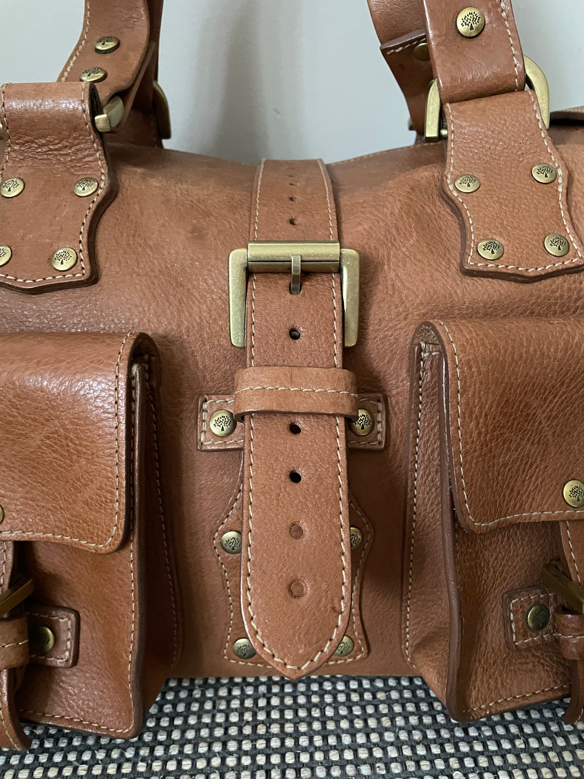 Preloved Mulberry Vintage Roxanne Satchel Shoulder Bag, Medium