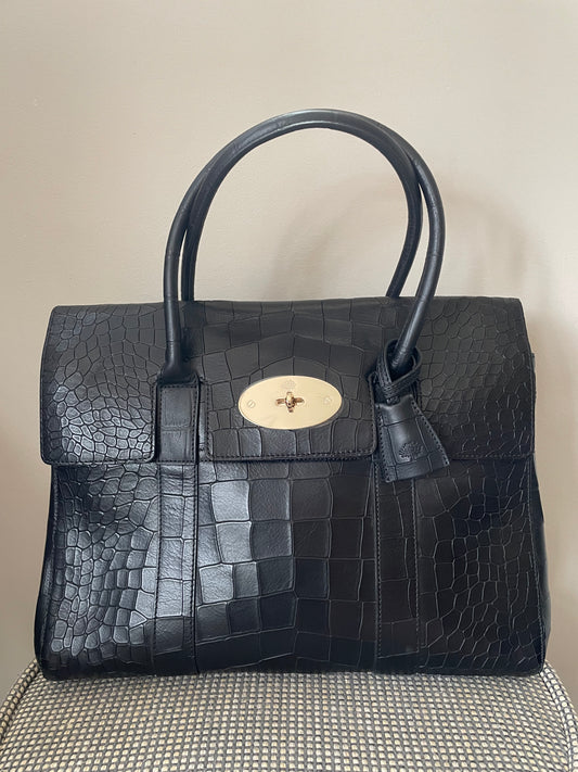 Preloved Mulberry Bayswater Tote Bag, Large