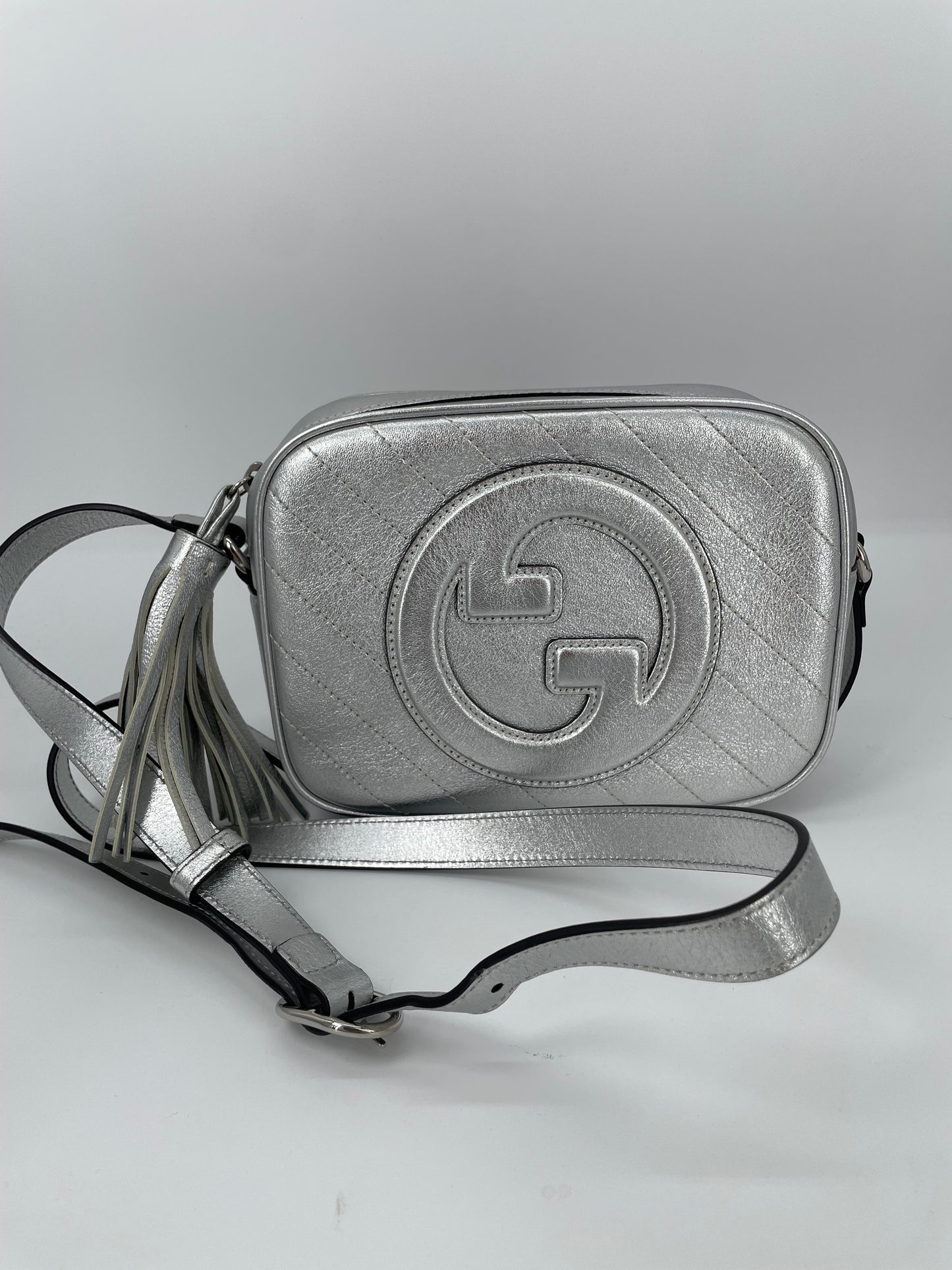 Preloved Gucci Blonde Crossbody Bag, Small