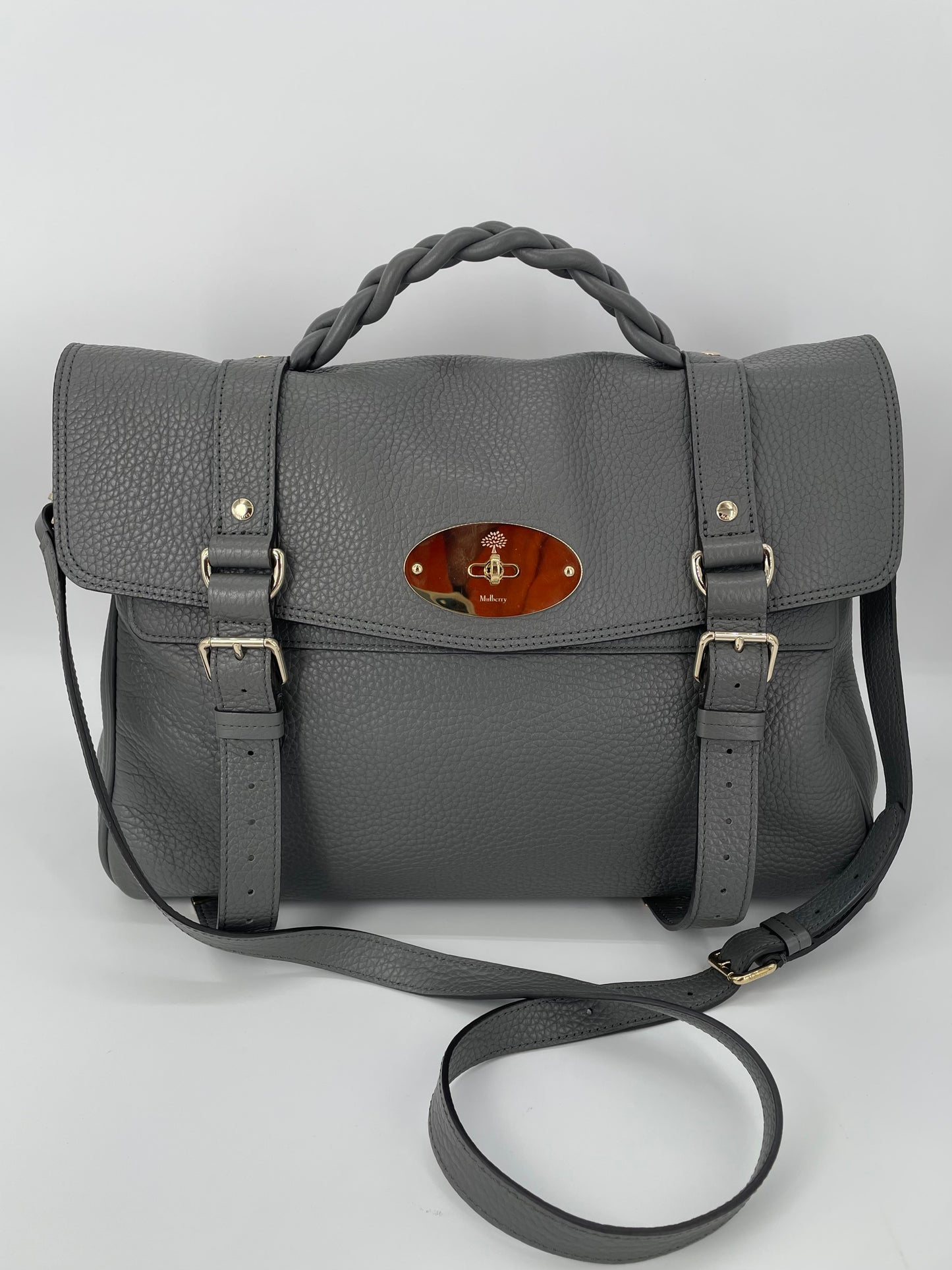 Preloved Mulberry Alexa Satchel Bag, Oversized