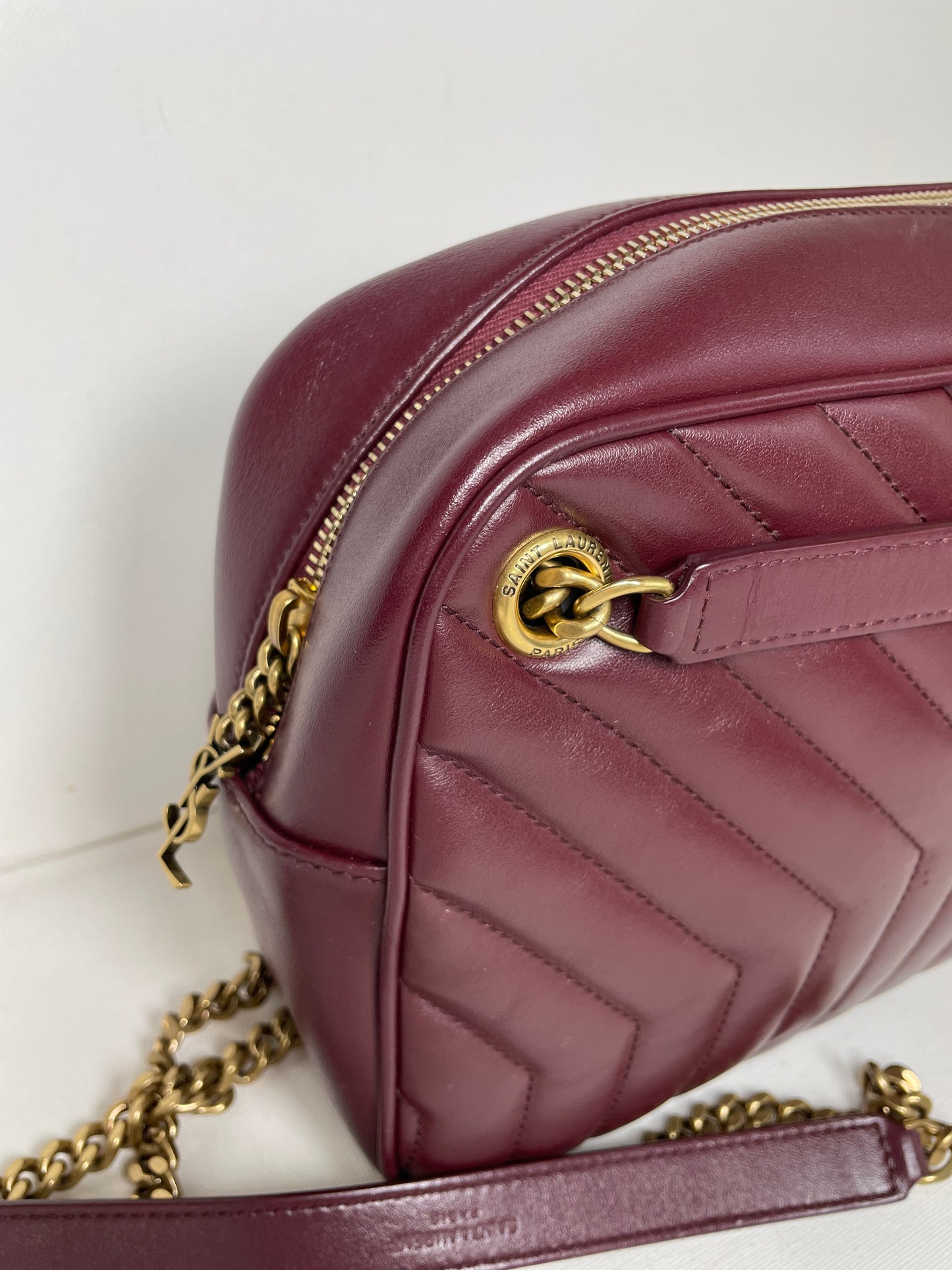 Preloved Saint Laurent Joan Camera Crossbody Bag, Medium