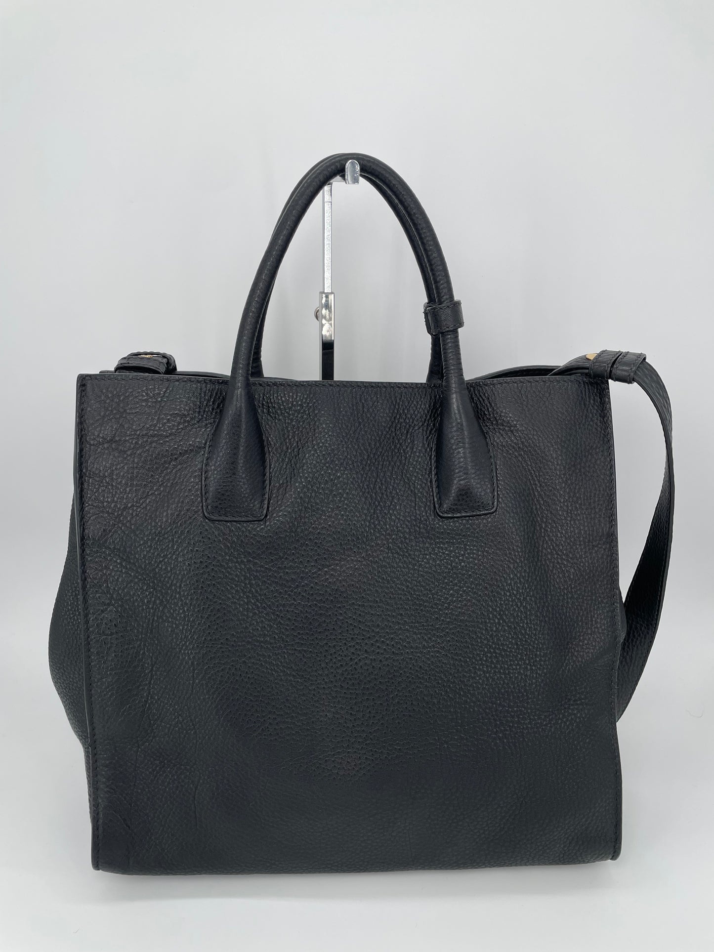 Preloved Prada Vitello Daino Tote Bag with Long Strap