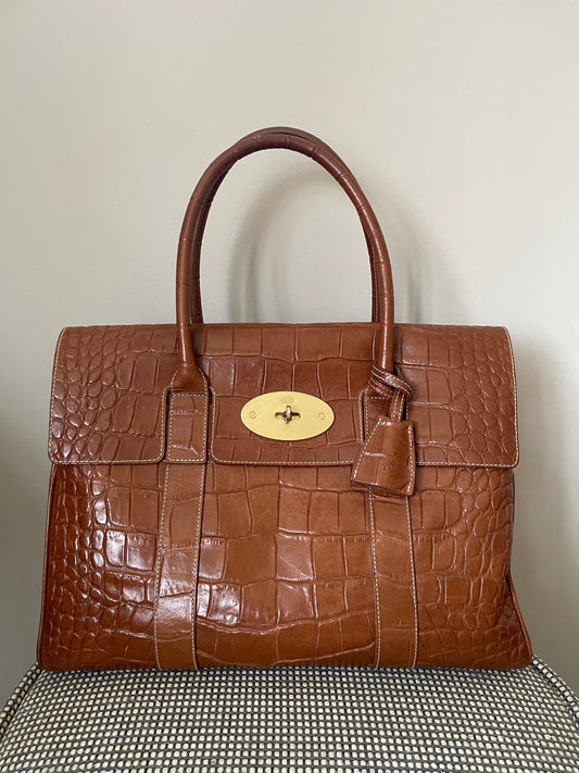 Preloved Mulberry Classic Bayswater Tote Bag, Large