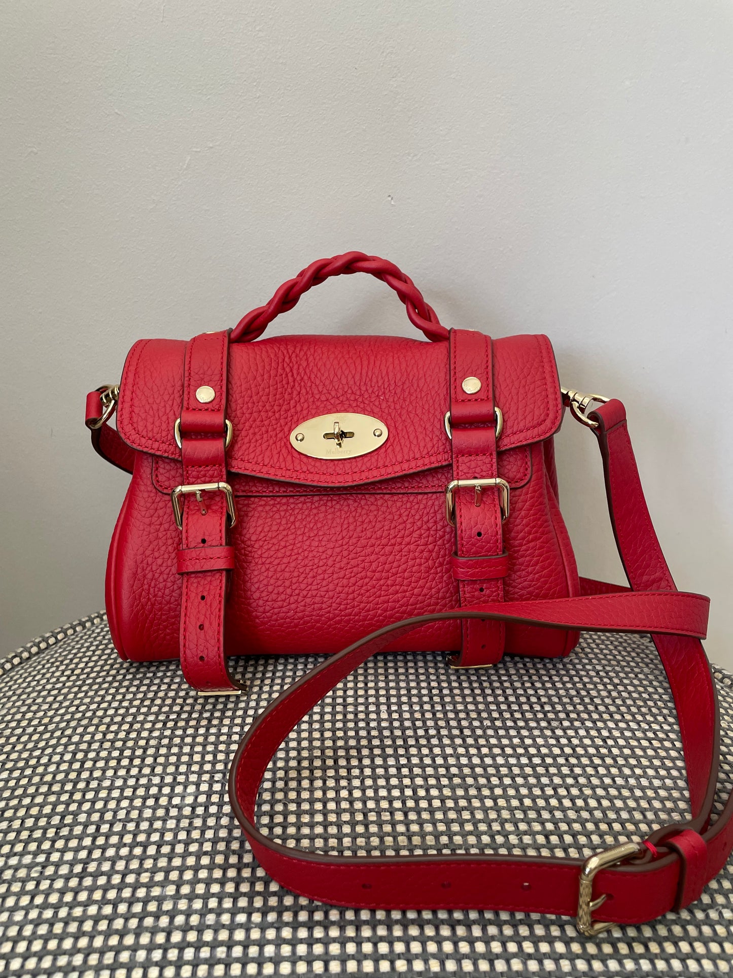 Preloved Mulberry Alexa Satchel Bag, Mini
