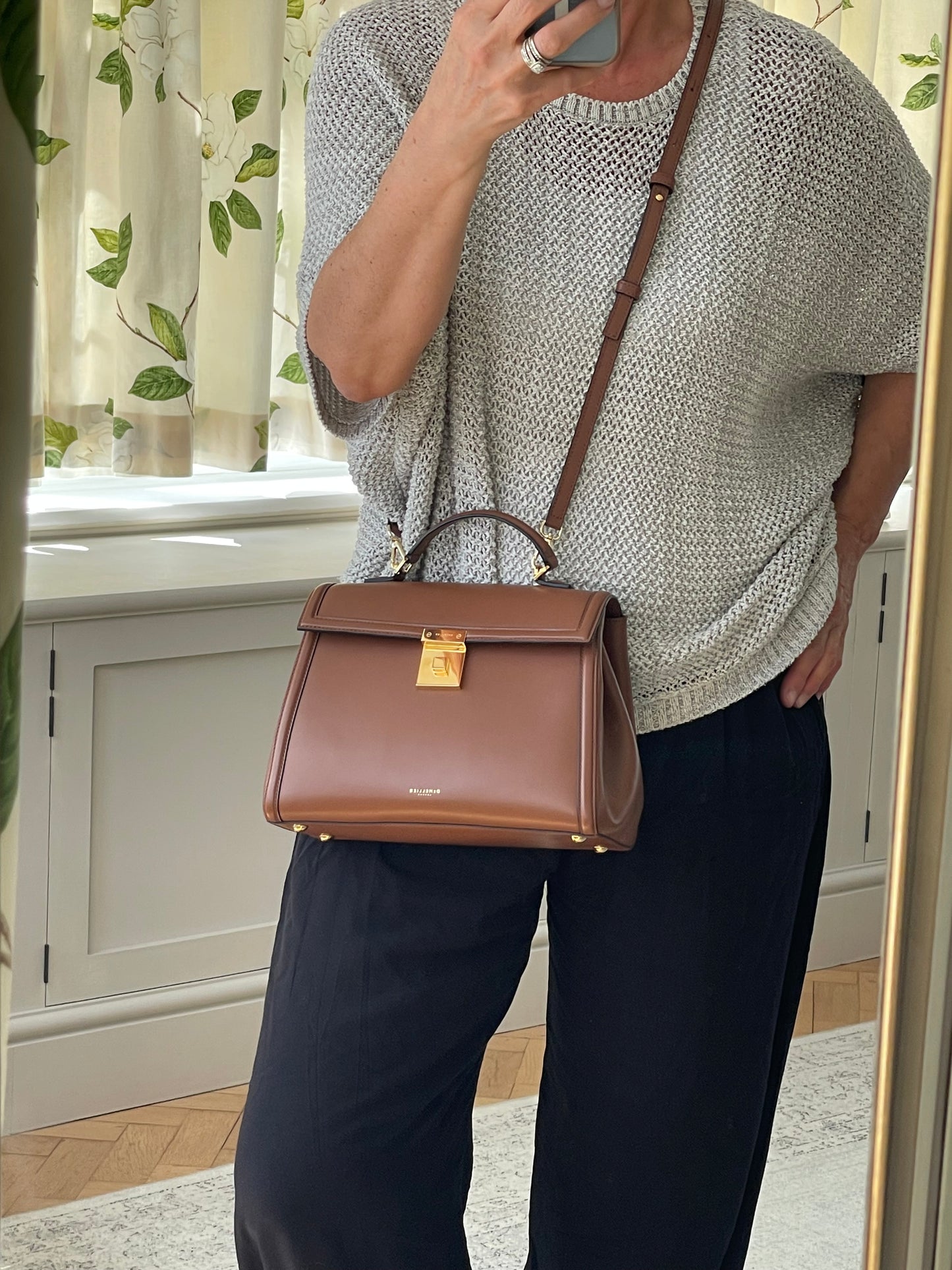 Preloved DeMellier Paris Top Handle Satchel Bag, Midi