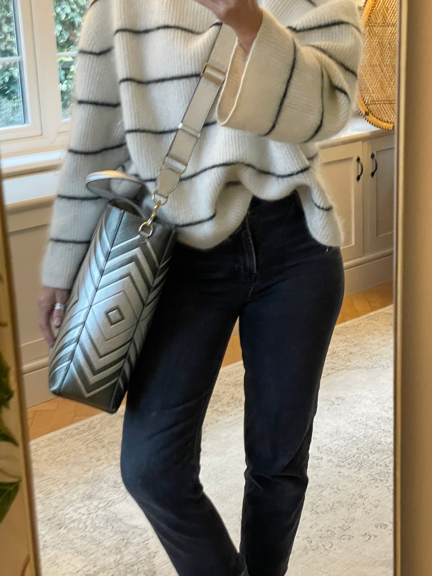 Preloved Anya Hindmarch Ebury Shopping Tote Bag