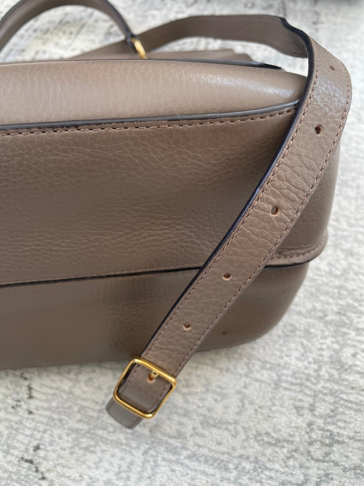 Preloved Mulberry Amberley Top Handle Satchel Bag, Large