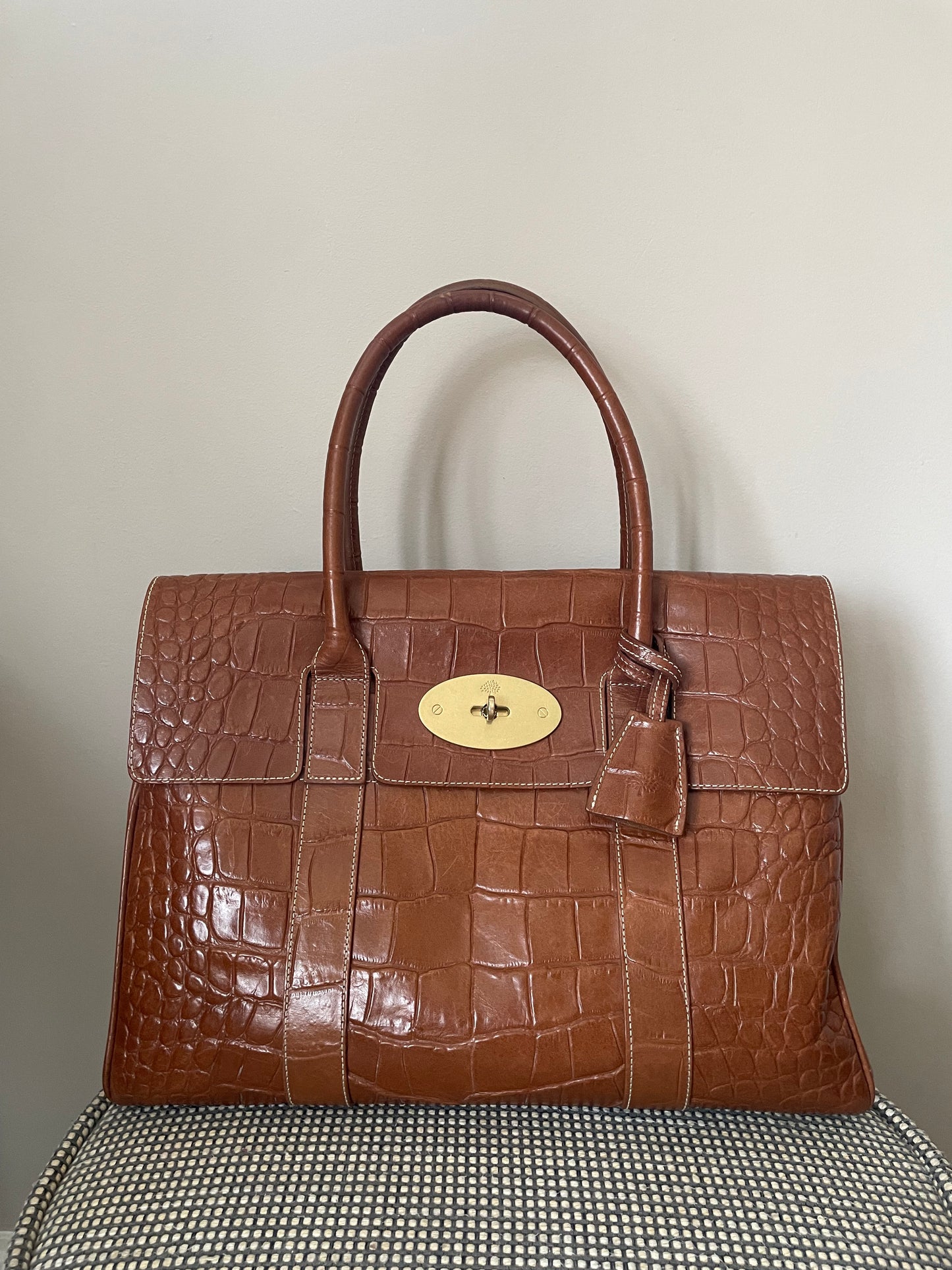 Preloved Mulberry Classic Bayswater Tote Bag, Large