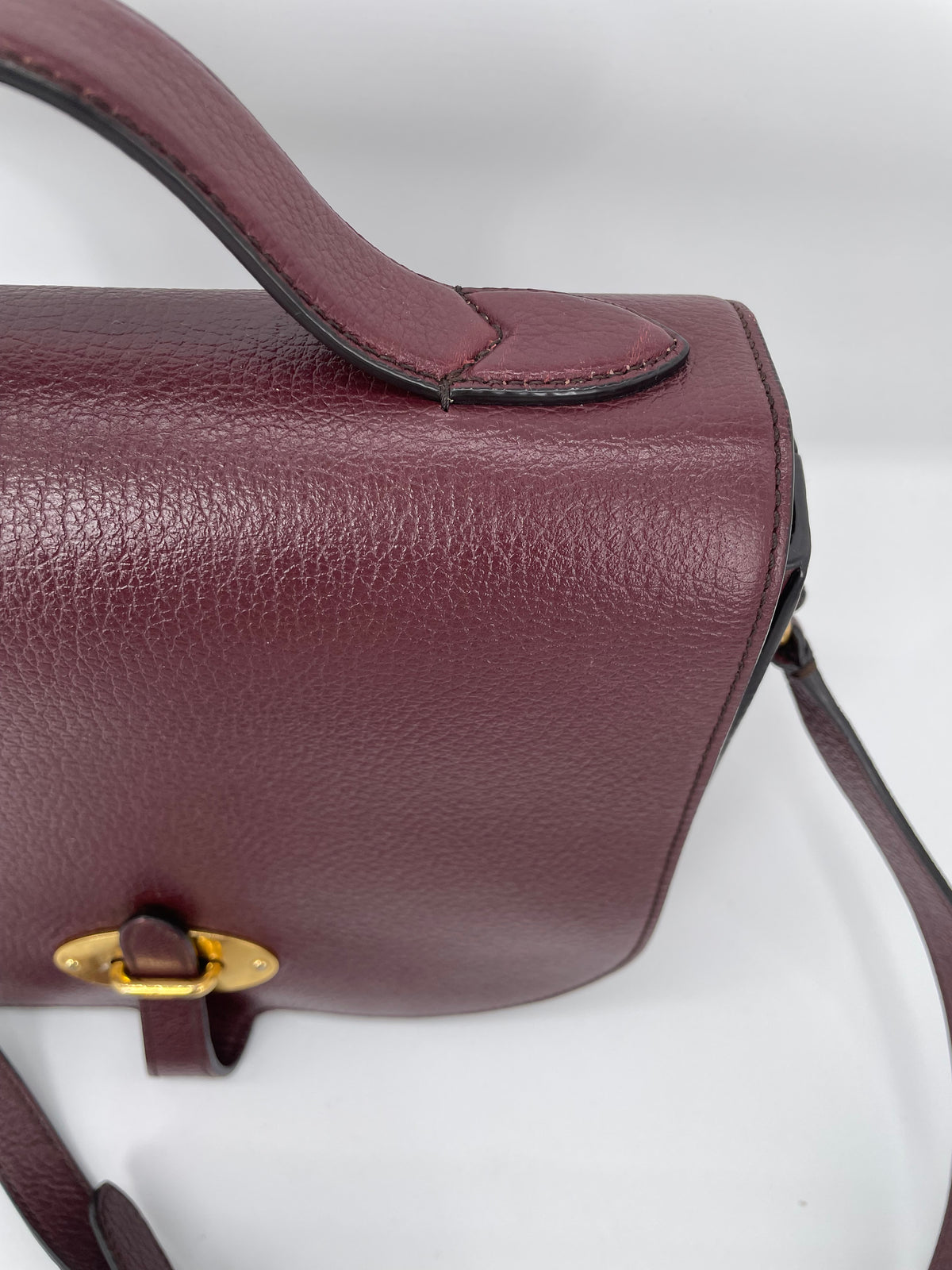 Preloved Mulberry Tenby Satchel Bag, Large