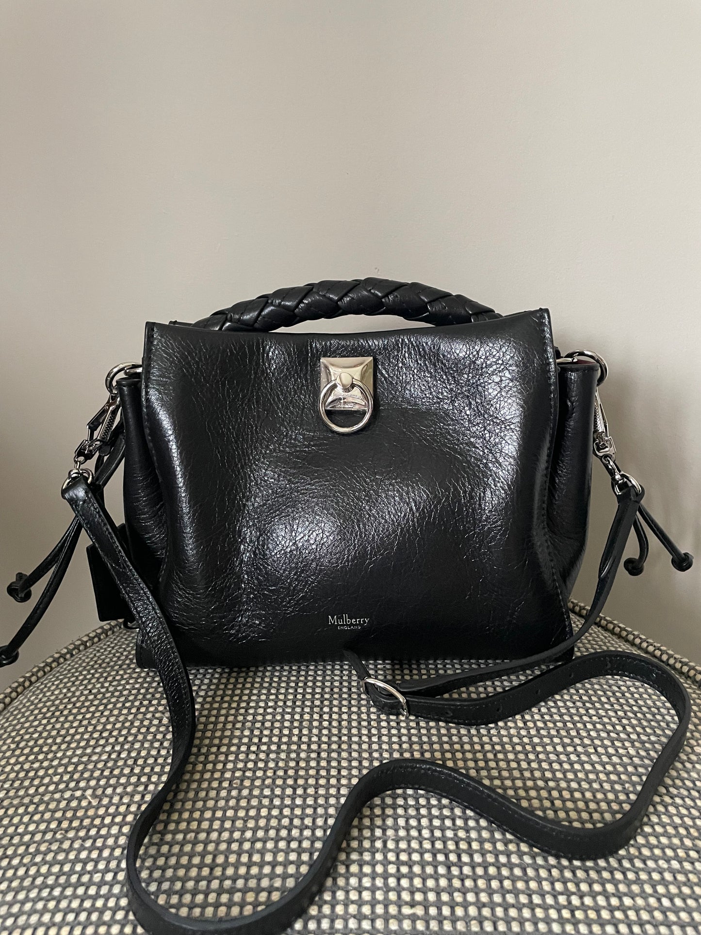 Preloved Mulberry Iris Shoulder Bag, Small