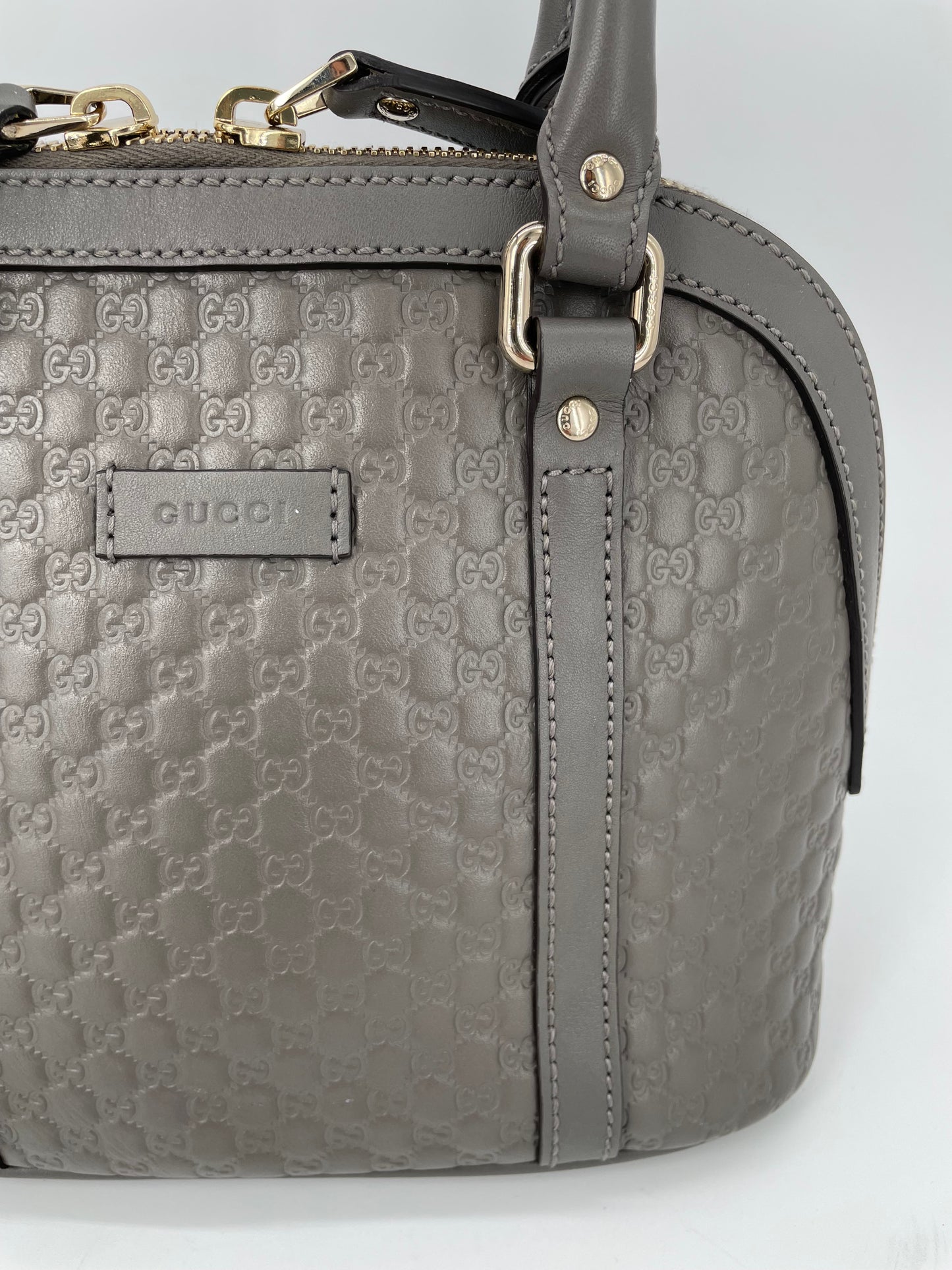Preloved Gucci Guccissima Dome Shoulder Bag, Mini