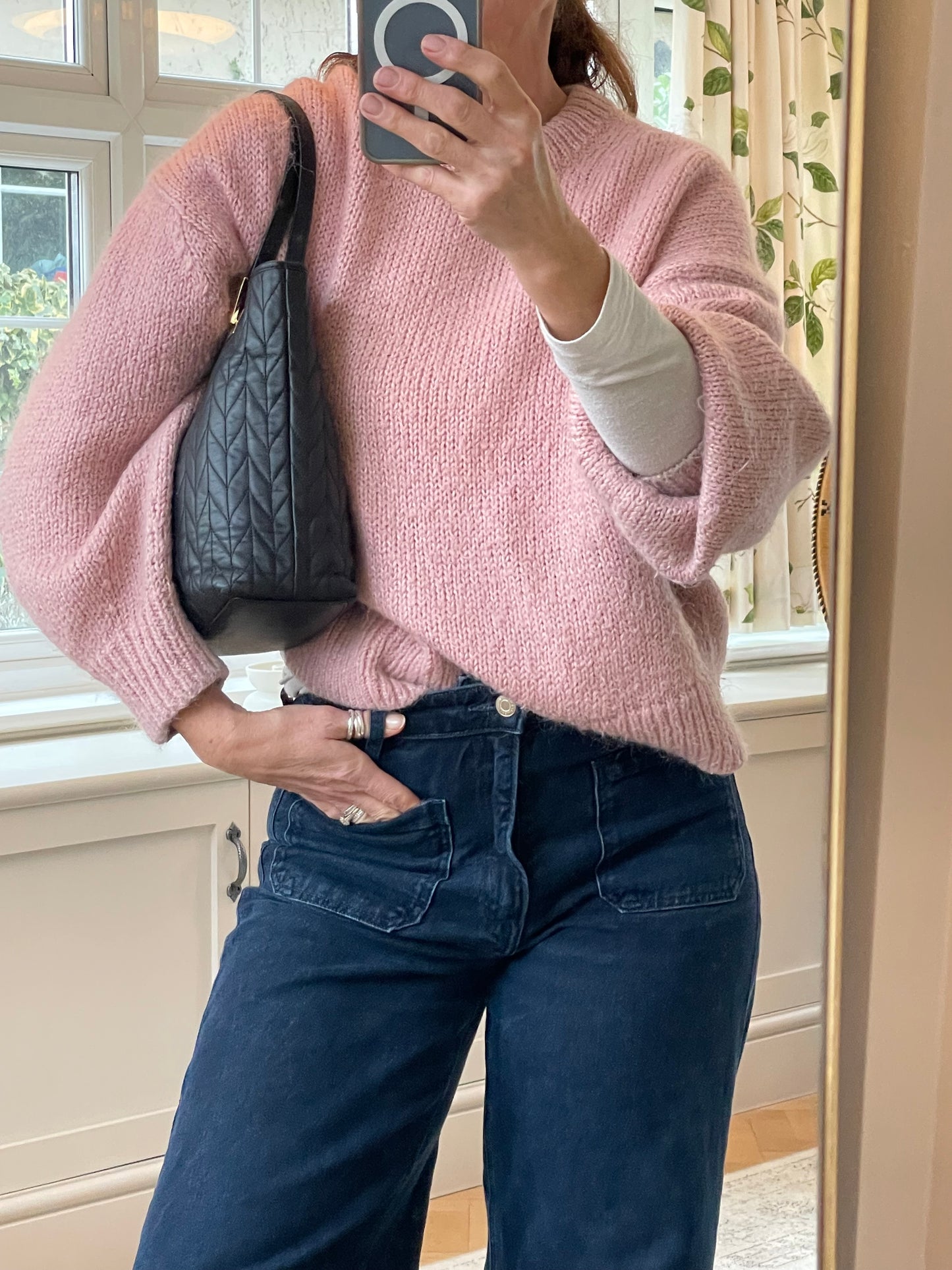 Preloved Gucci Quilted Bucket Top Handle Tote Bag, Small